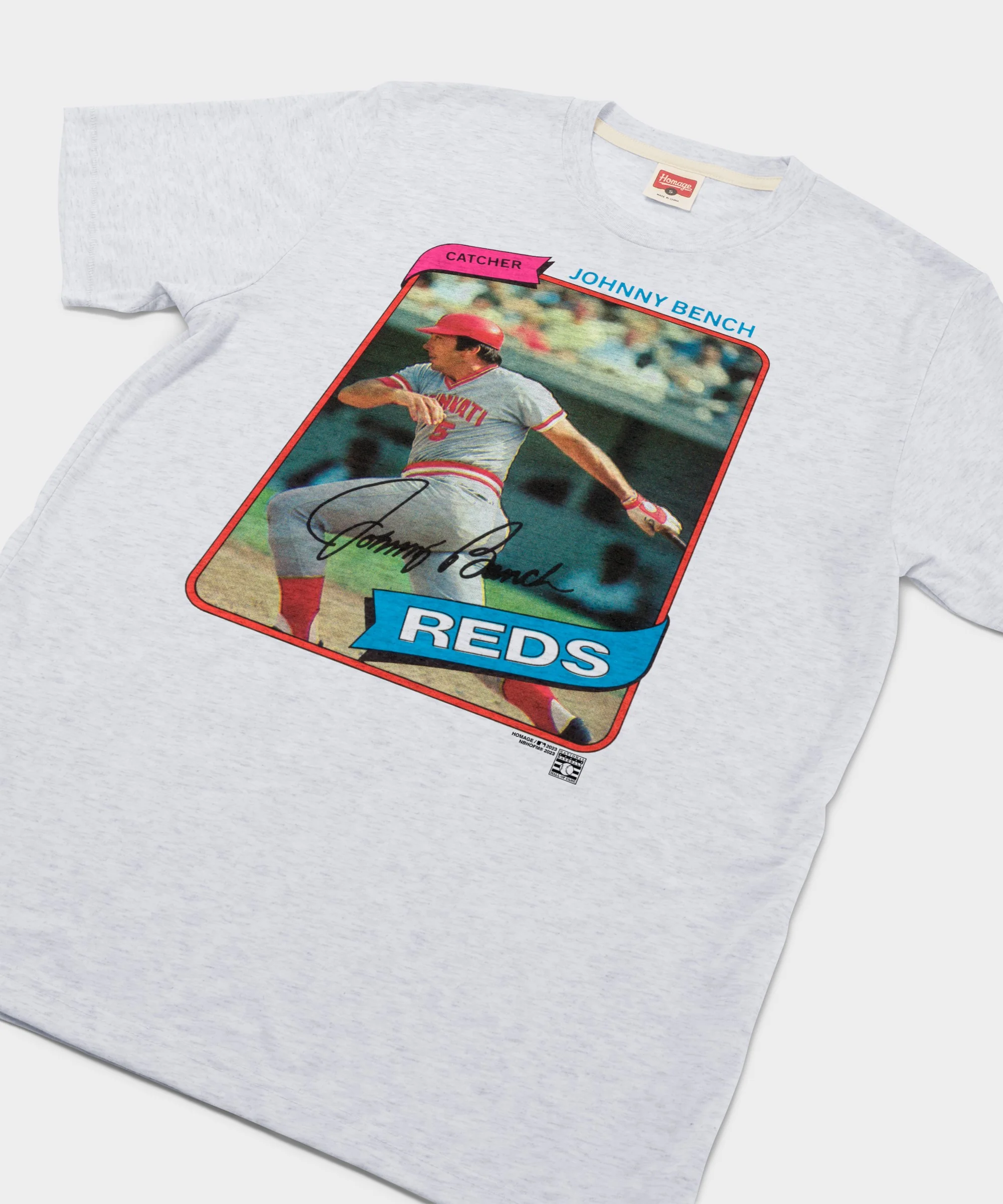 1980 Topps Baseball Johnny Bench Reds - Image 2