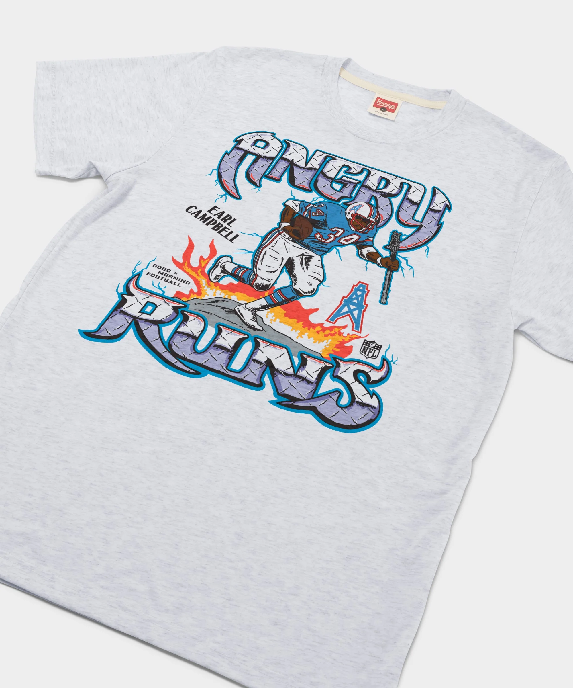 Angry Runs Oilers Earl Campbell - Image 2