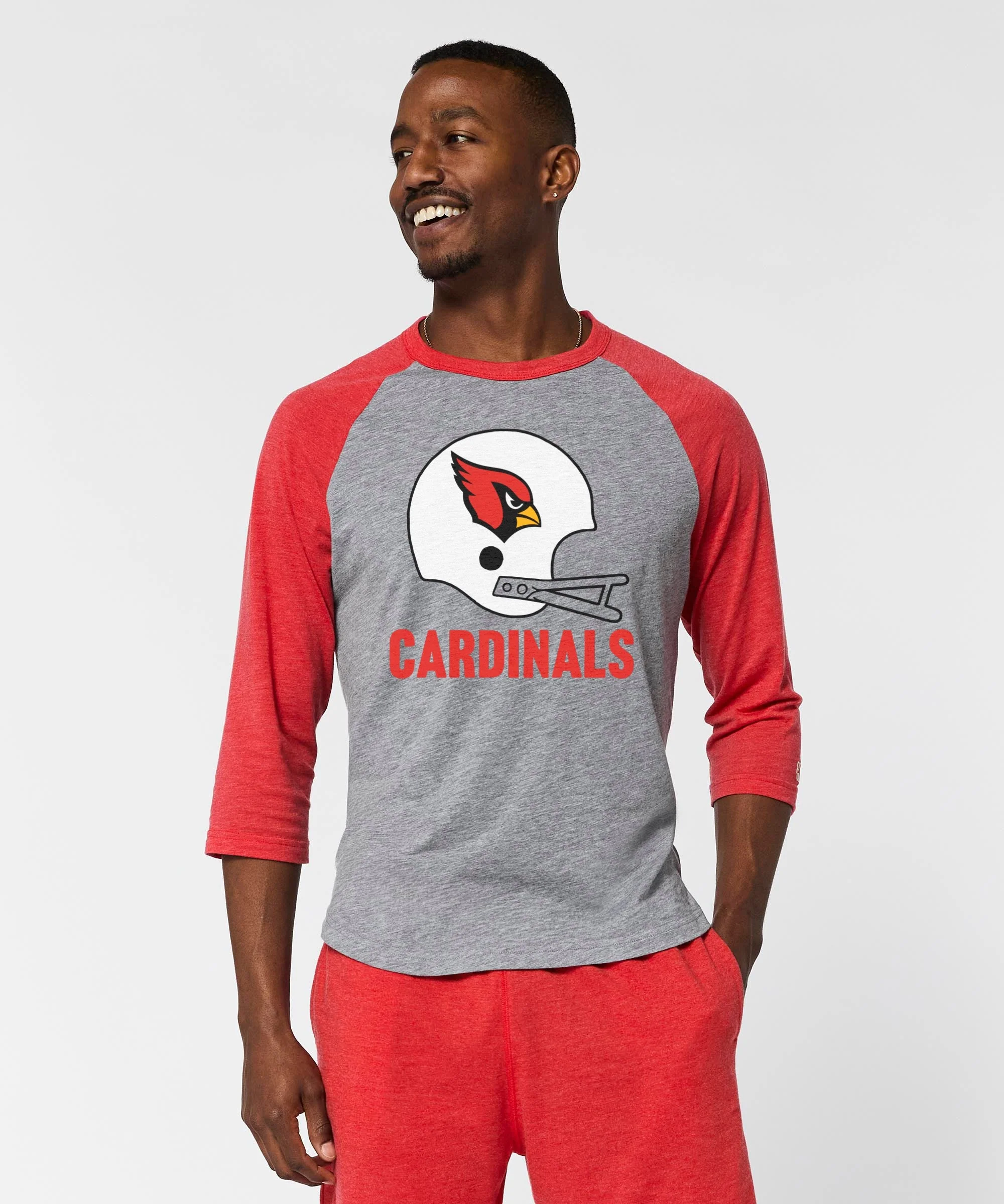 Arizona Cardinals Big Helmet Raglan - Image 3