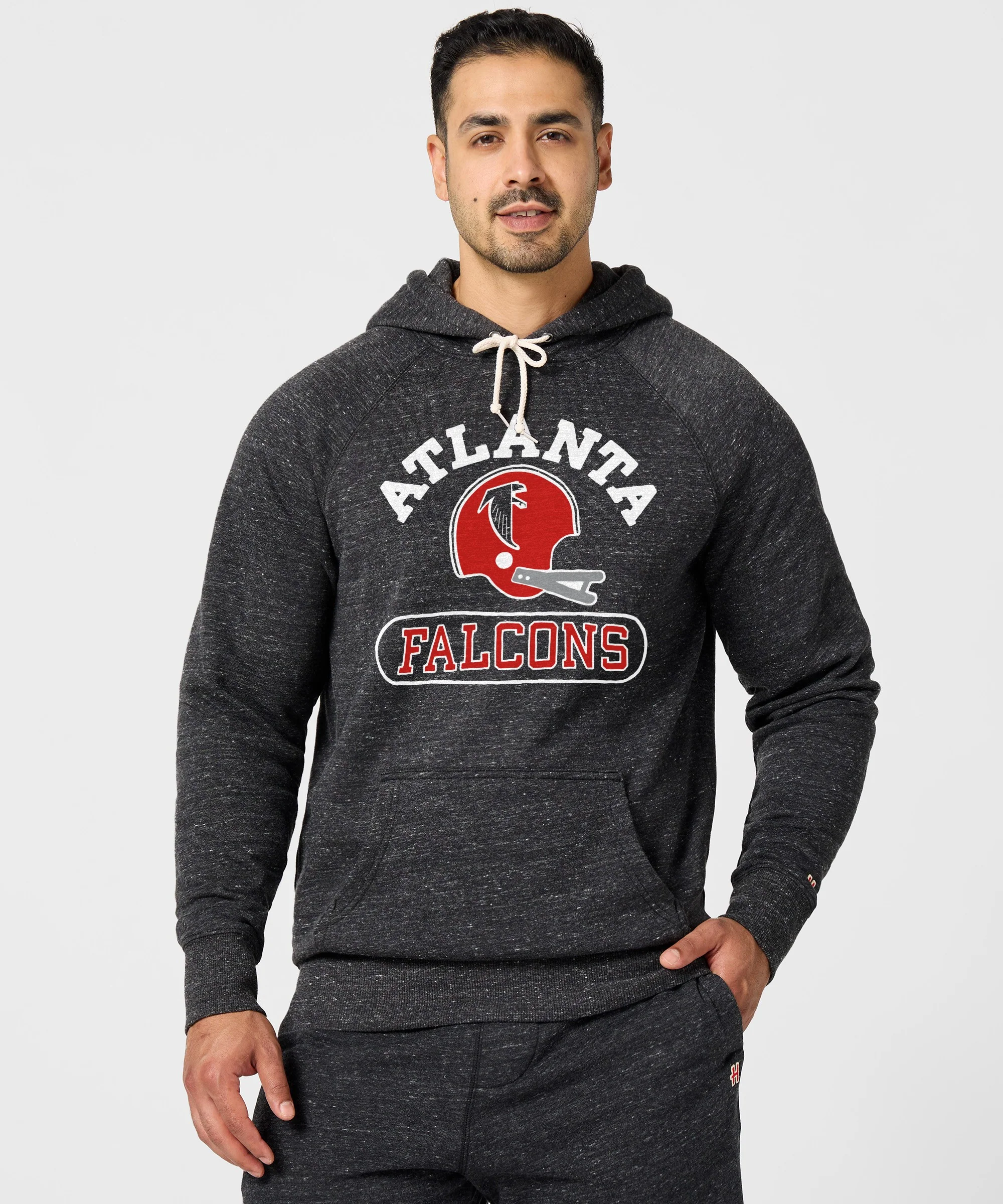 Atlanta Falcons Throwback Helmet Hoodie - Image 3