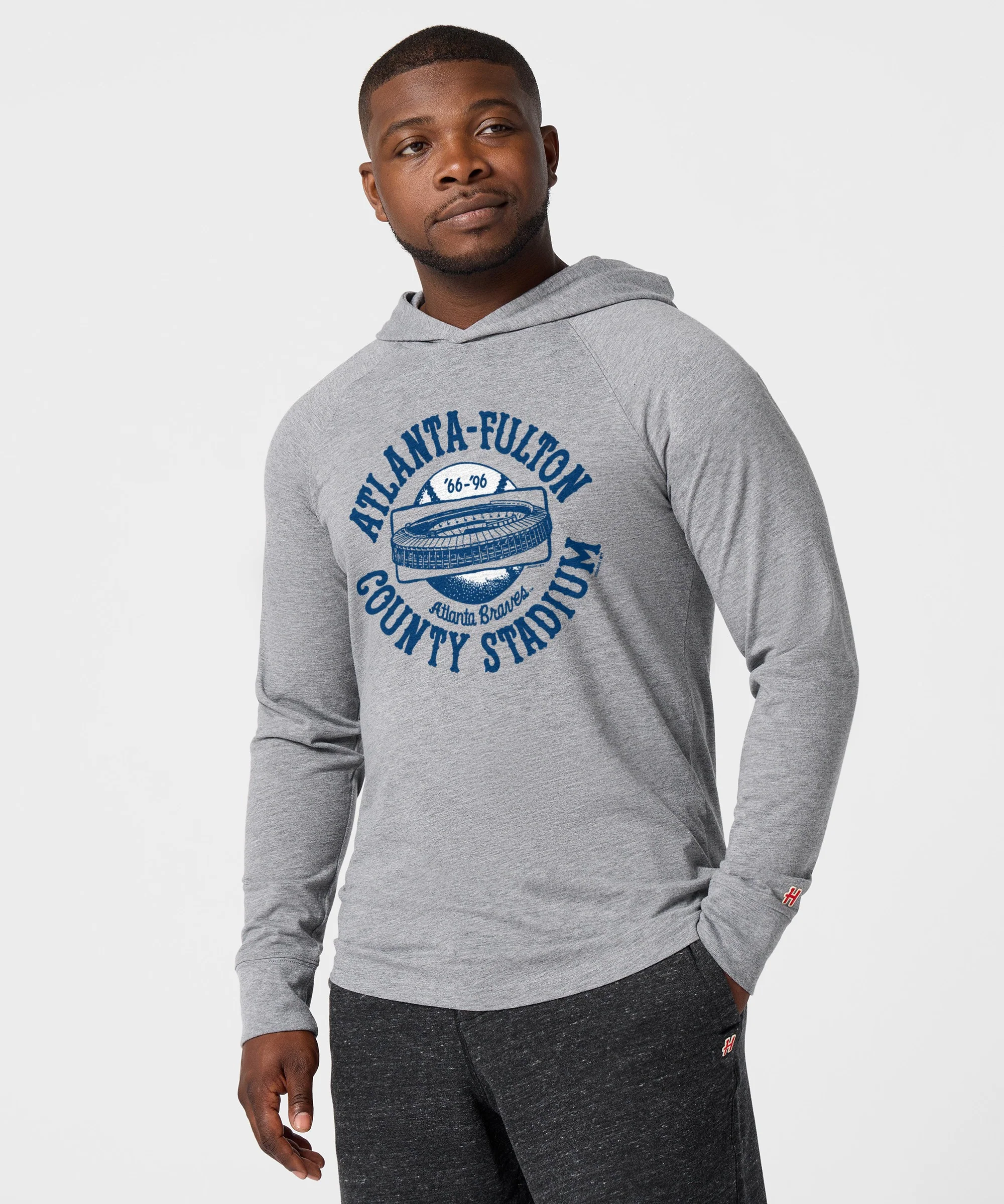 Atlanta-Fulton County Stadium Lightweight Hoodie - Image 3