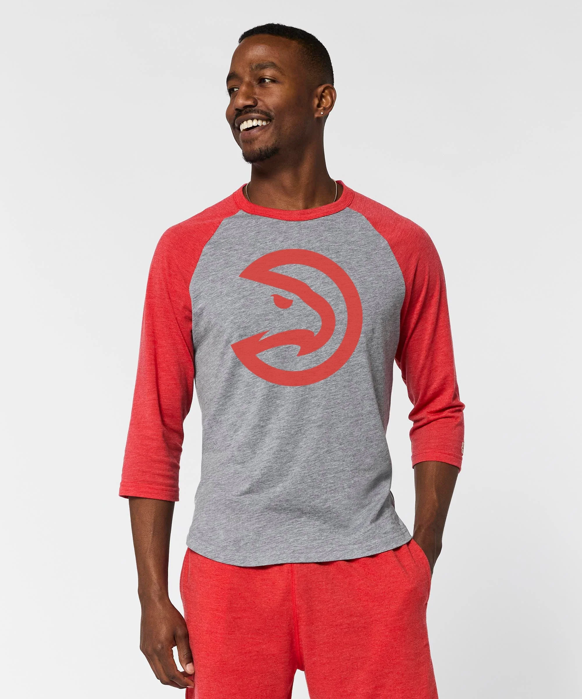 Atlanta Hawks Logo Raglan - Image 3