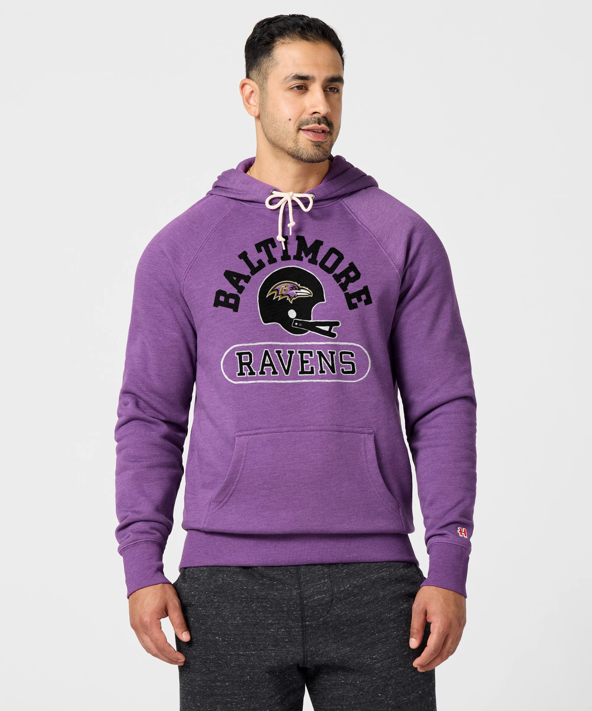 Baltimore Ravens Throwback Helmet Hoodie - Image 3