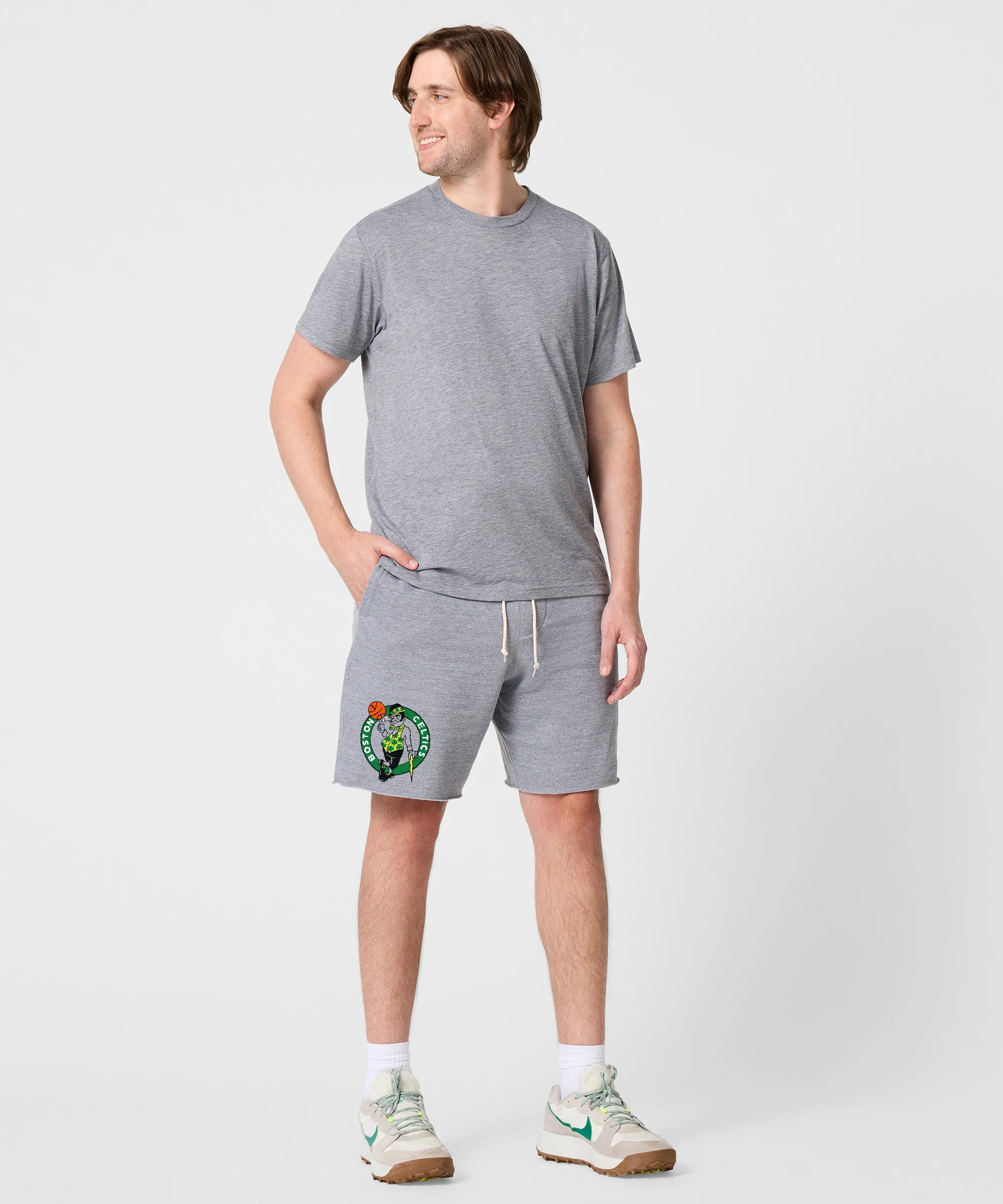 Boston Celtics Logo Sweat Shorts - Image 5