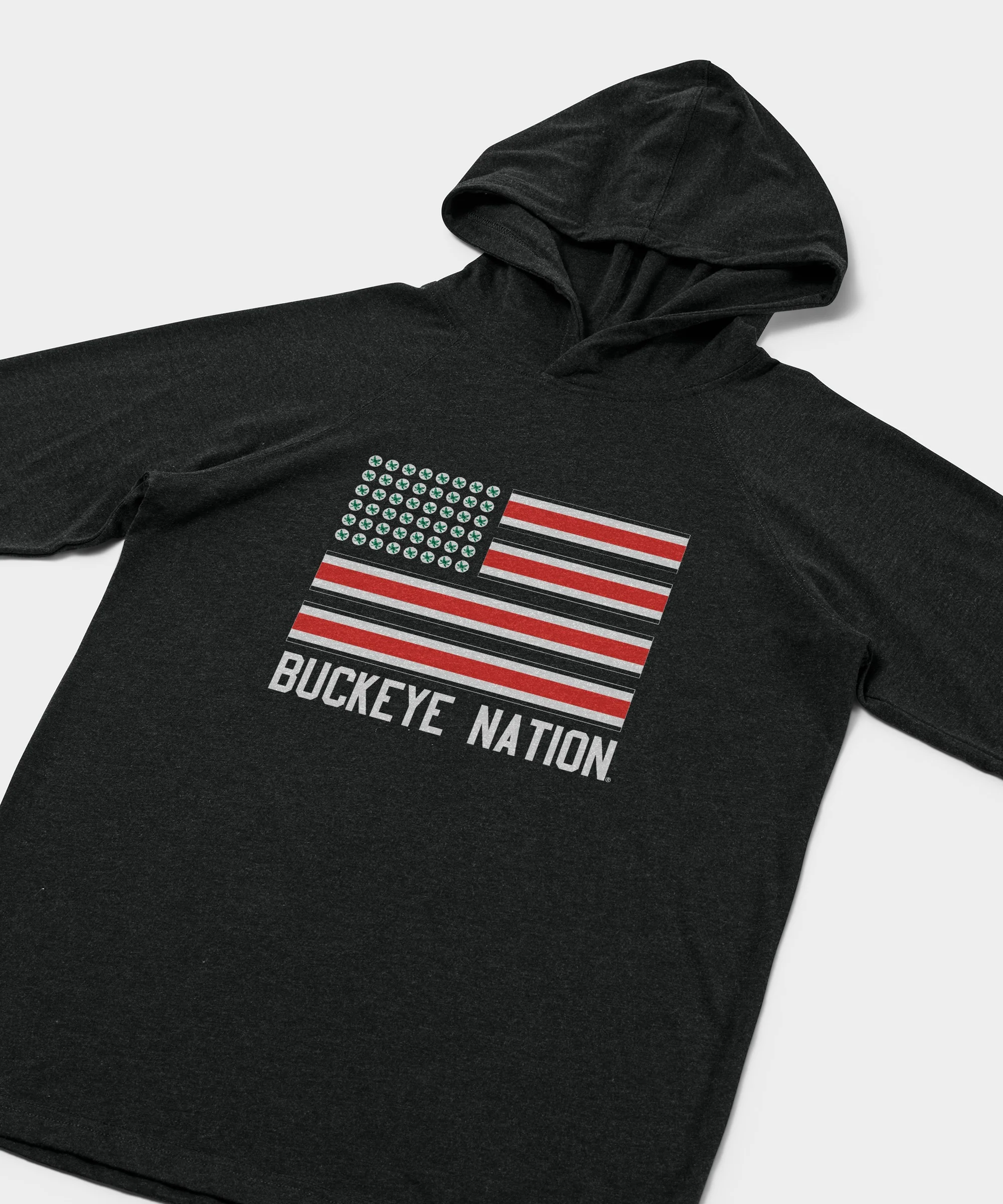 Buckeye Nation Flag Lightweight Hoodie - Image 2
