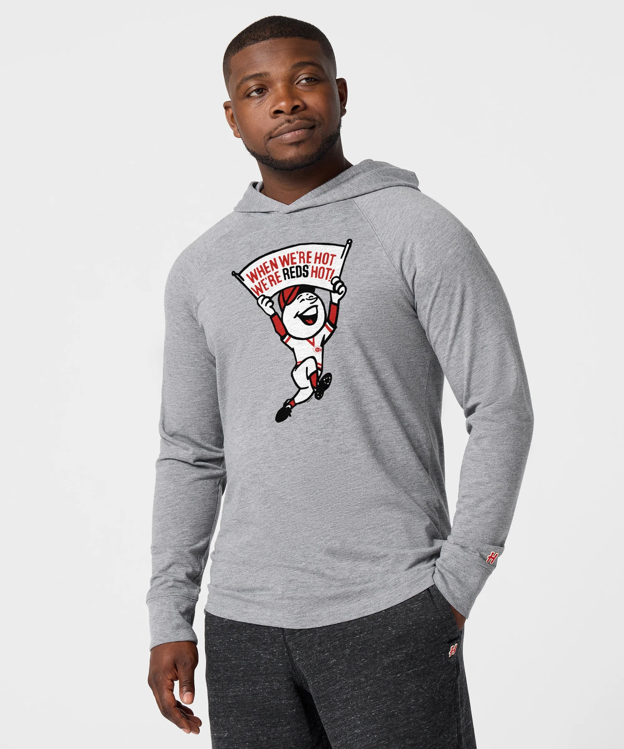 Cincinnati We're Reds Hot Lightweight Hoodie - Image 3