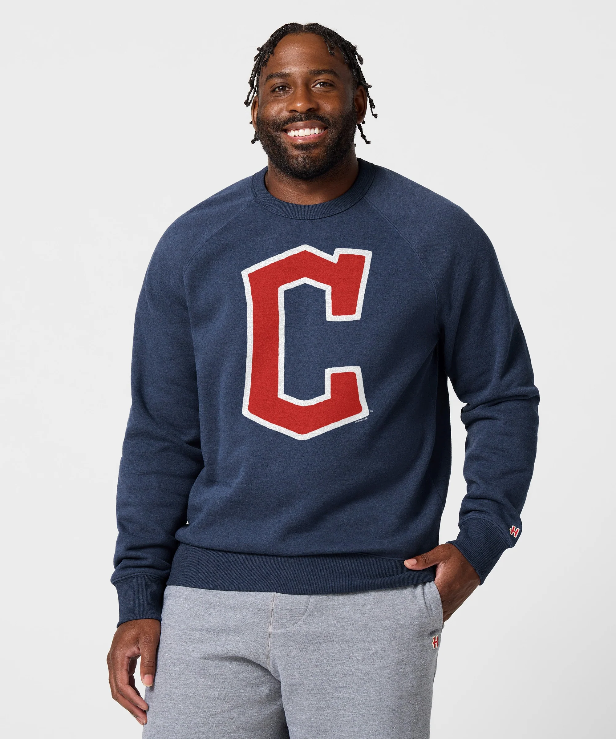 Cleveland Guardians Cap Logo '22 Crewneck - Image 3