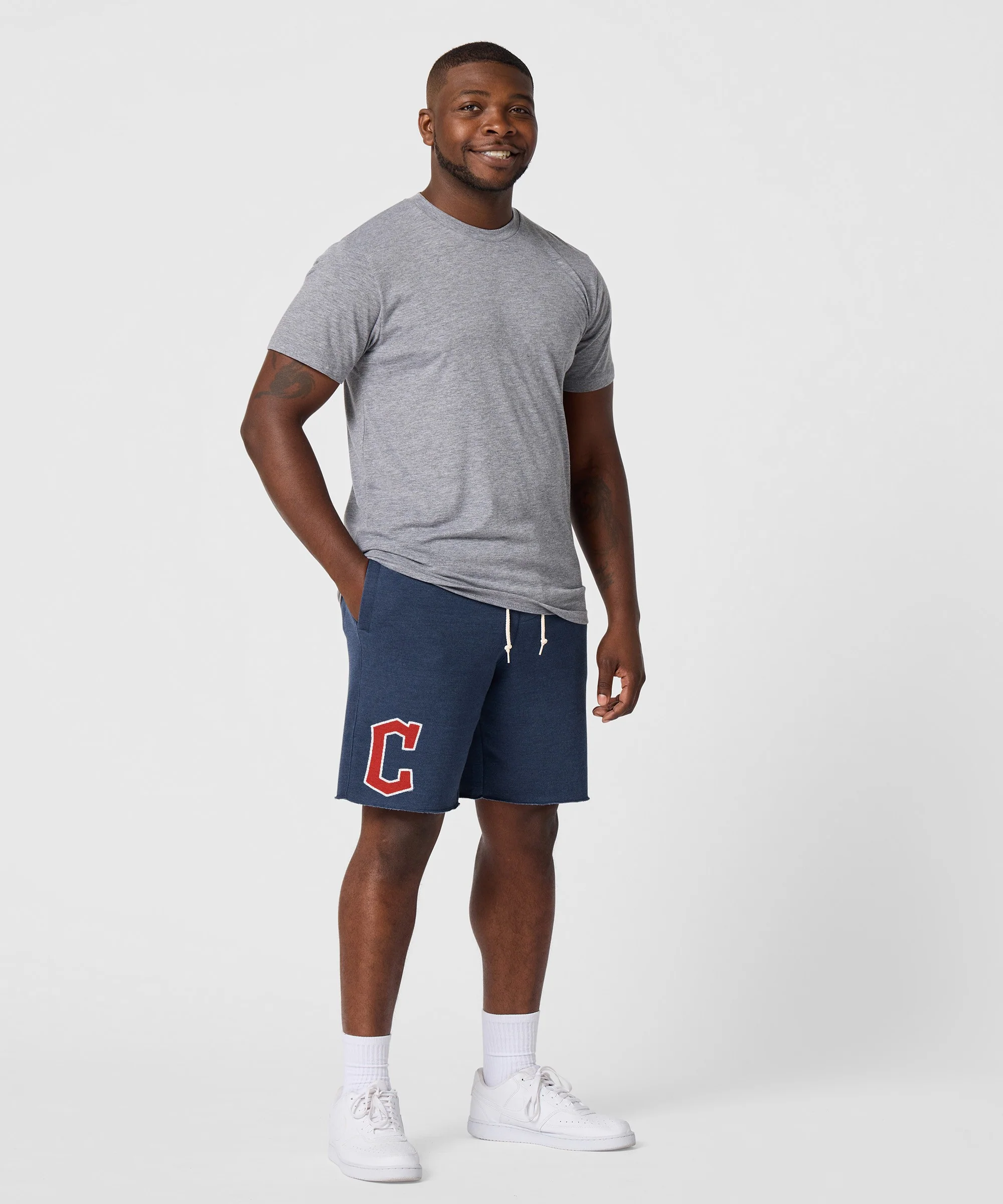 Cleveland Guardians Cap Logo '22 Sweat Shorts - Image 5