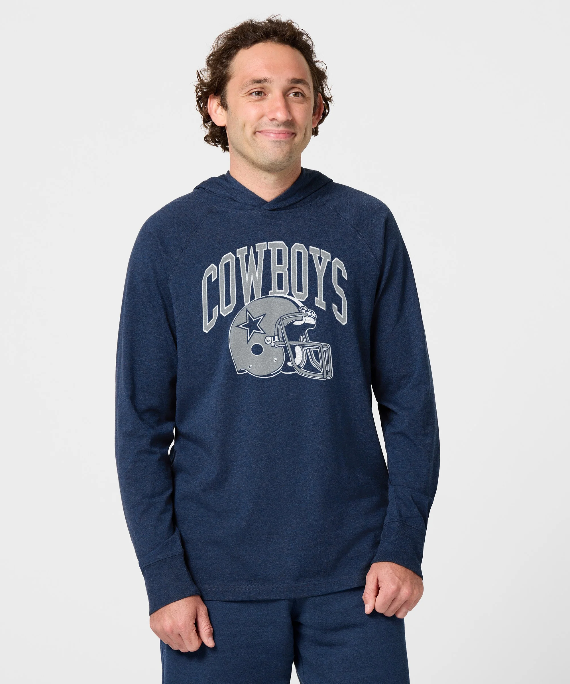 Dallas Cowboys Helmet Lightweight Hoodie - Image 3