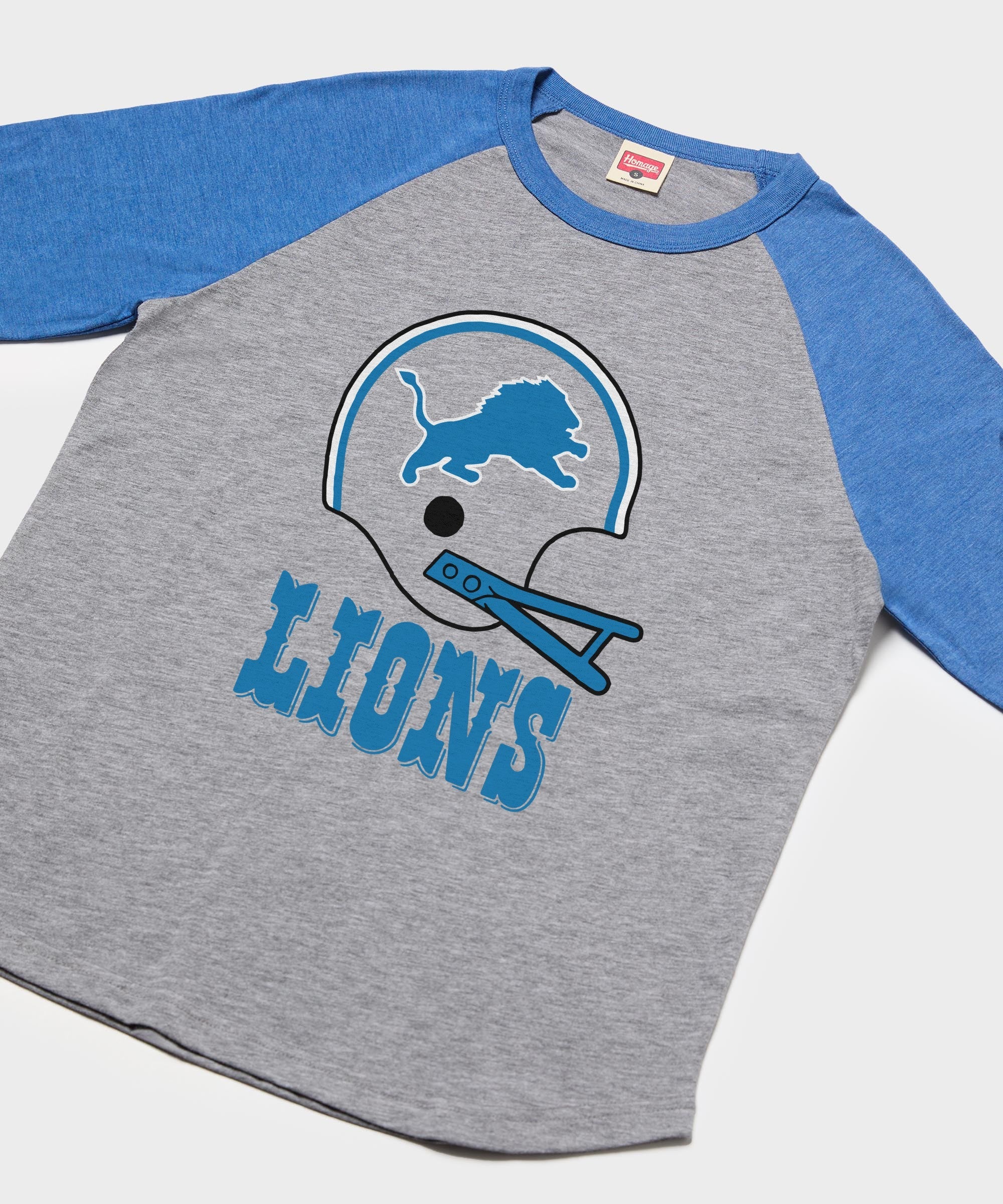 Detroit Lions Big Helmet Raglan - Image 2