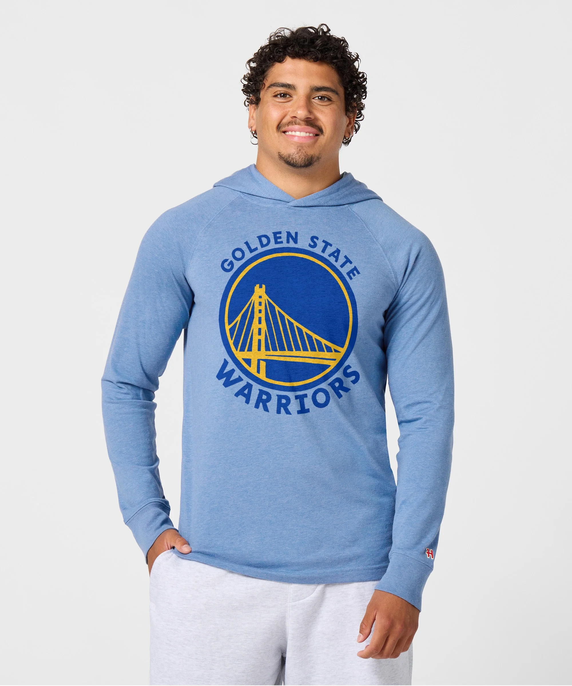 Golden State Warriors Logo Lightweight Hoodie - Image 3