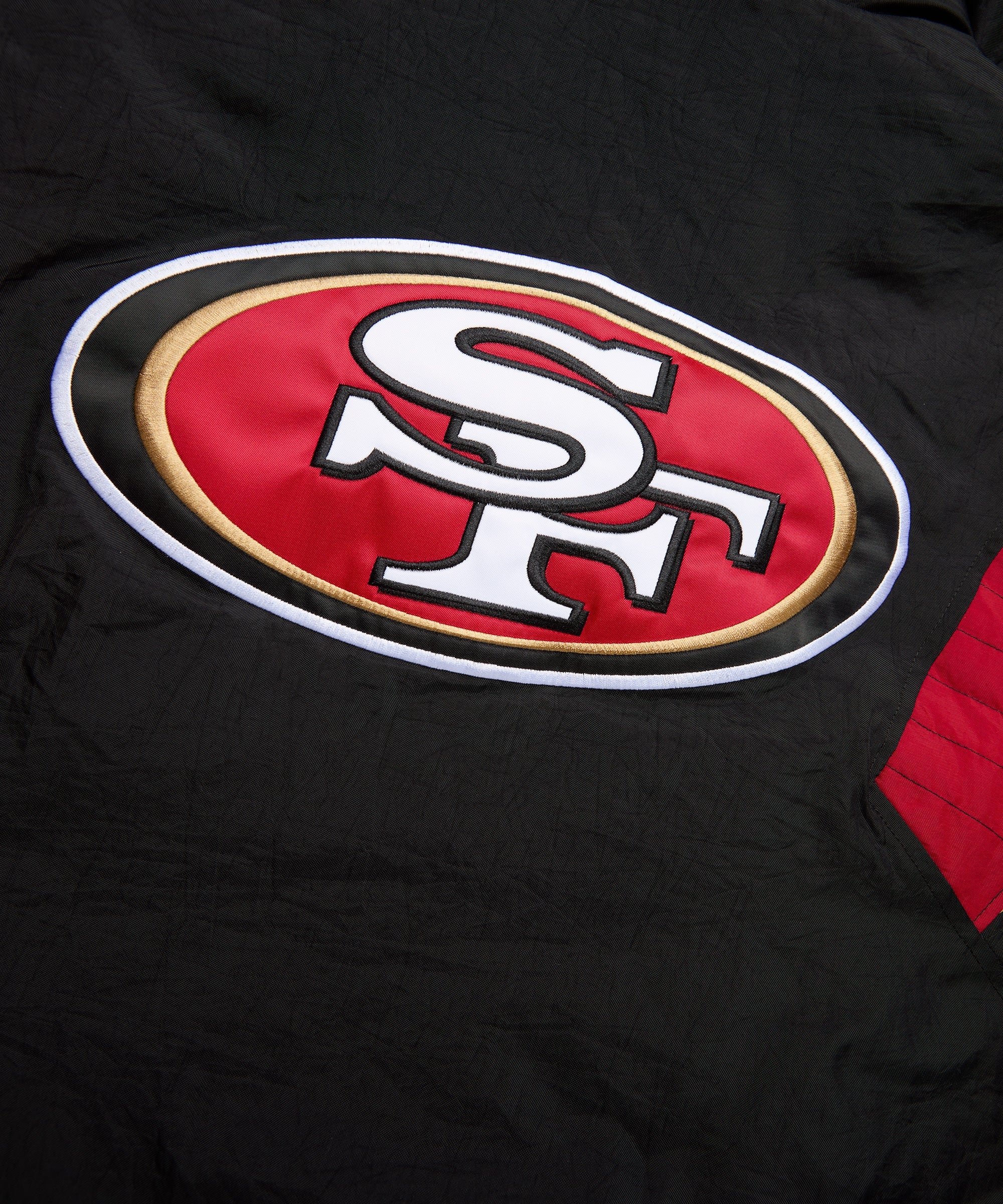 HOMAGE x Starter 49ers Blackout Breakaway Pullover Jacket - Image 5