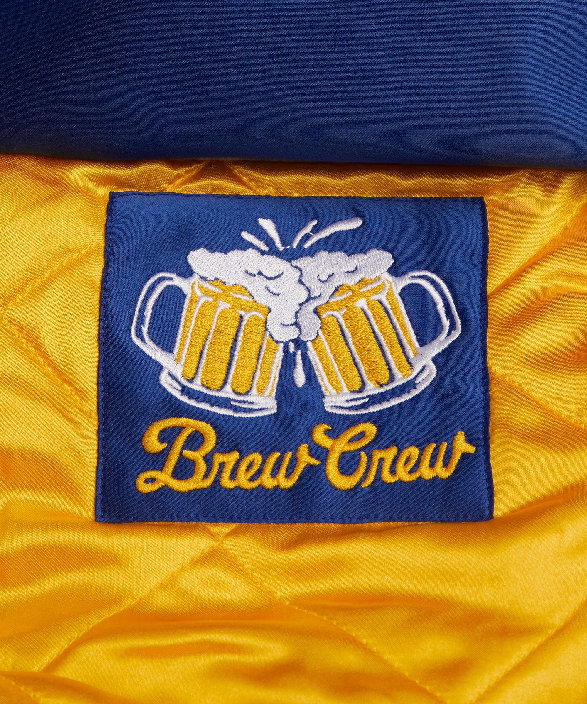 HOMAGE X Starter Brewers Heavyweight Satin Jacket - Image 5