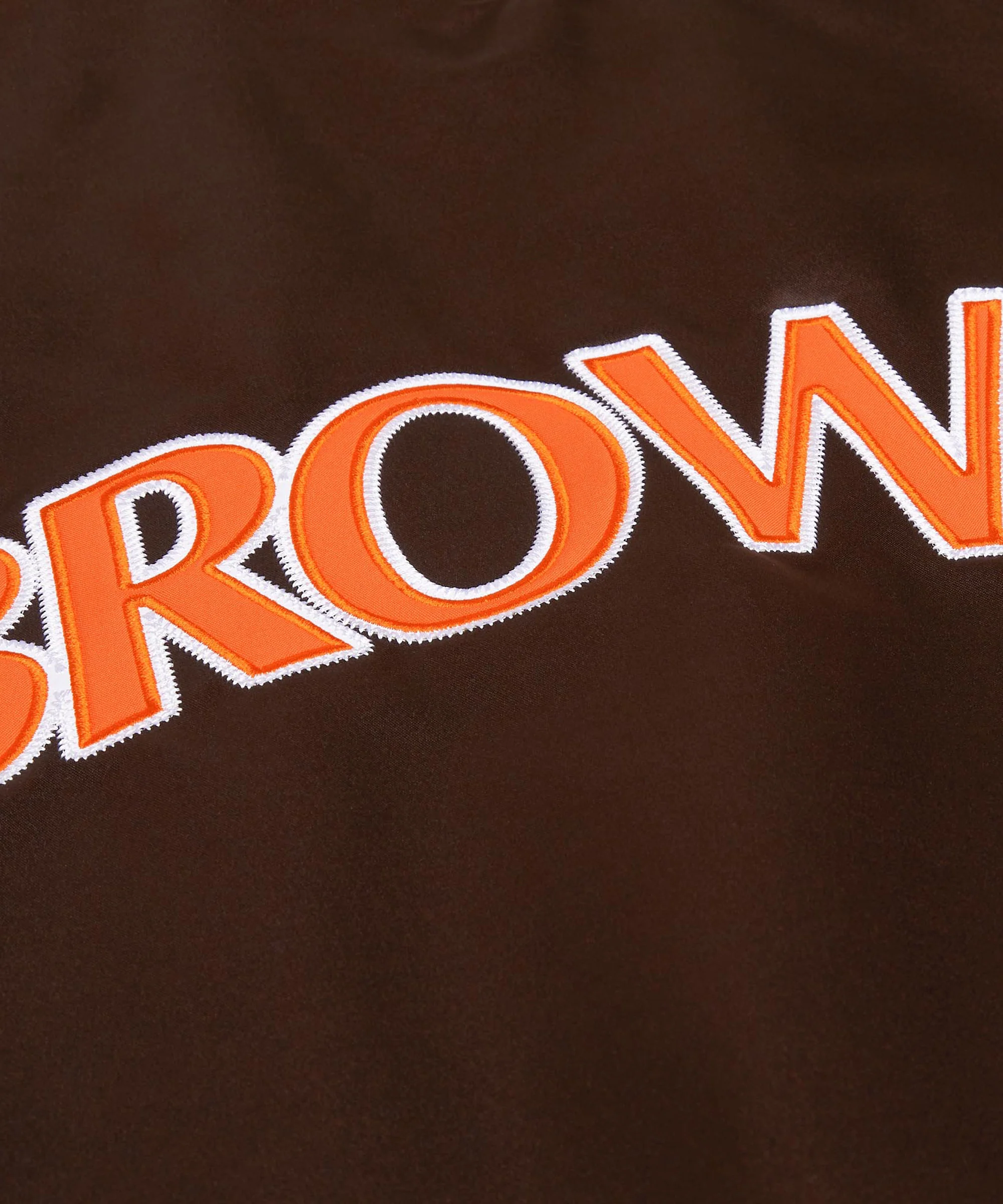 HOMAGE X Starter Browns Heavyweight Satin Jacket - Image 4