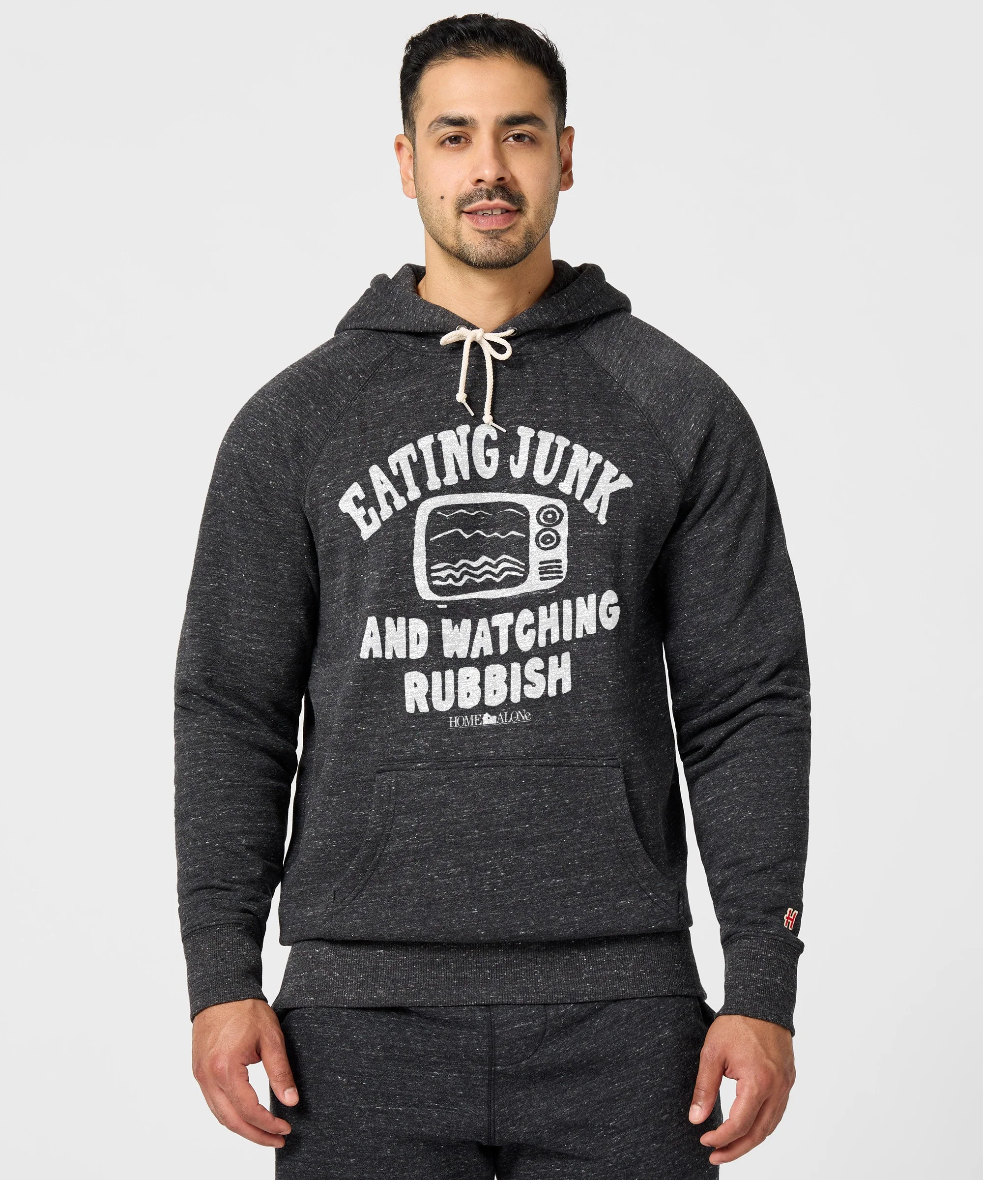 Home Alone Eating Junk And Watching Rubbish Hoodie - Image 3