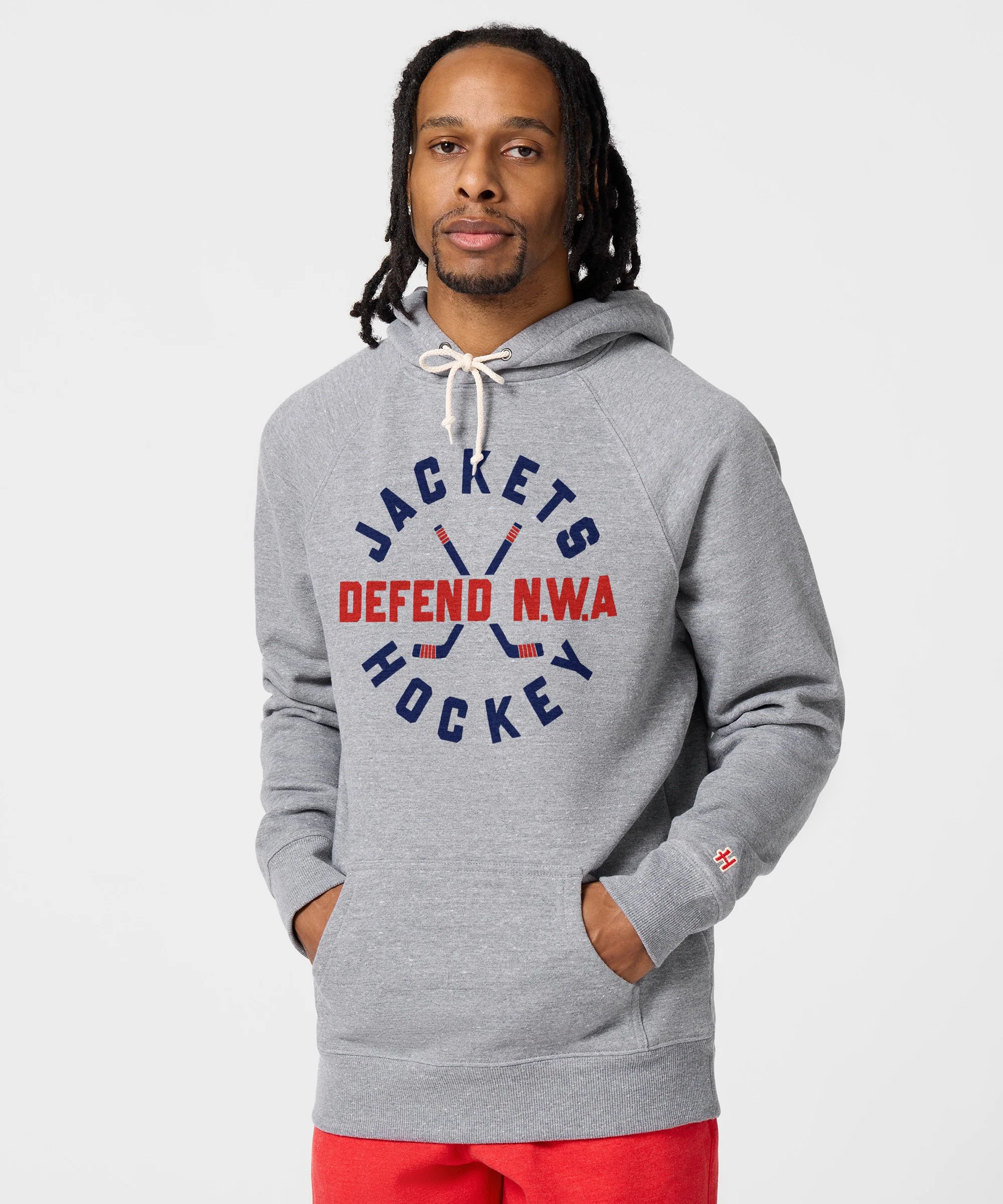 Jackets Hockey Defend NWA Hoodie - Image 3