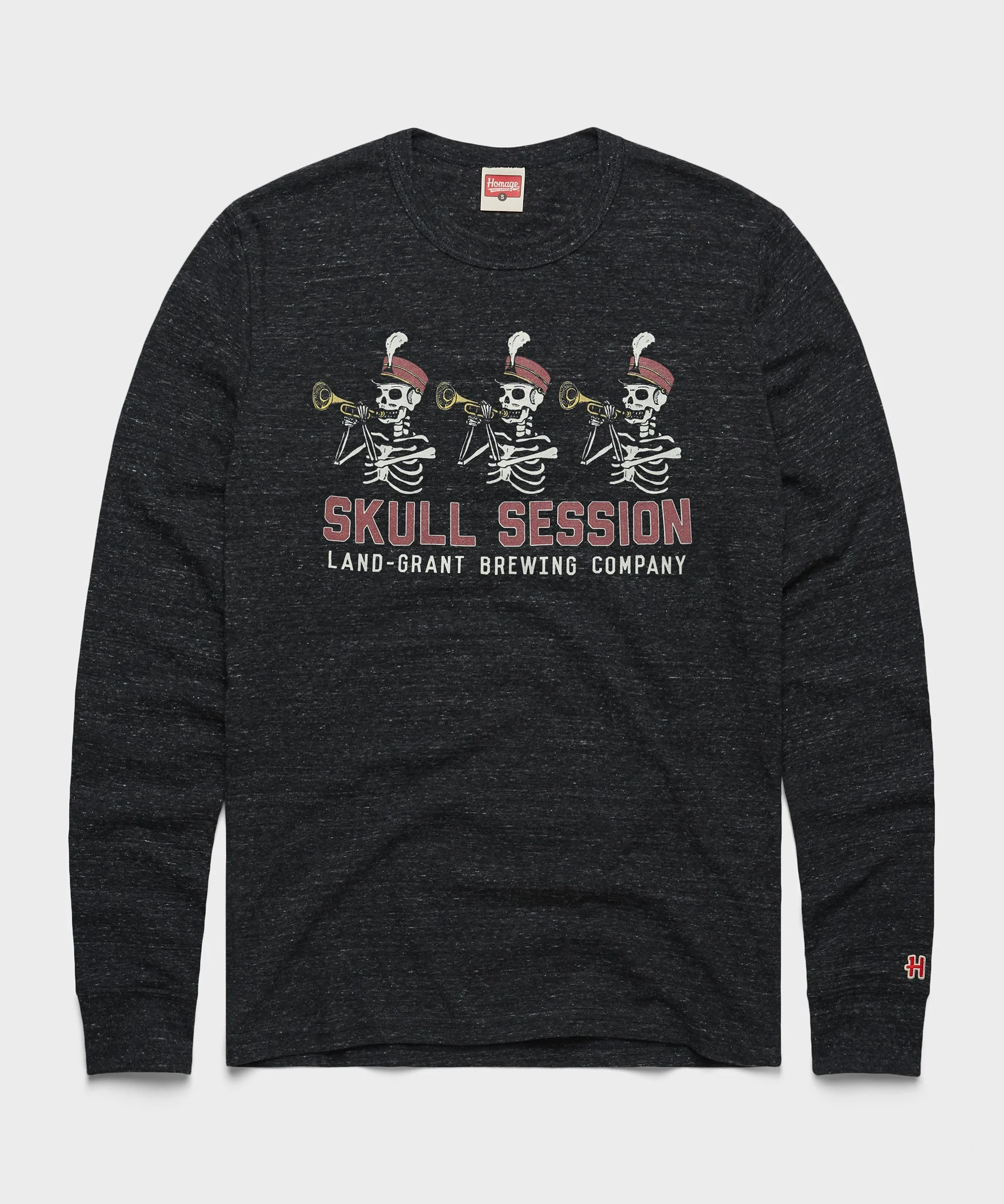 Land-Grant Skull Session Long Sleeve Tee
