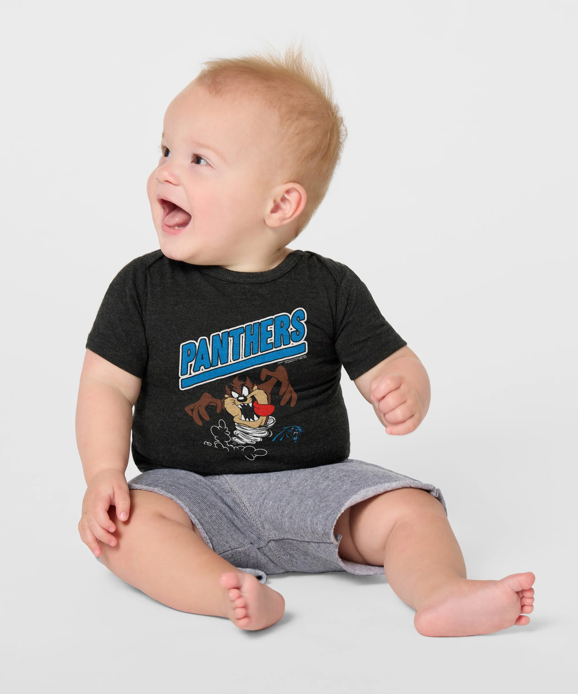 Looney Tunes Taz x Carolina Panthers Baby One Piece - Image 3
