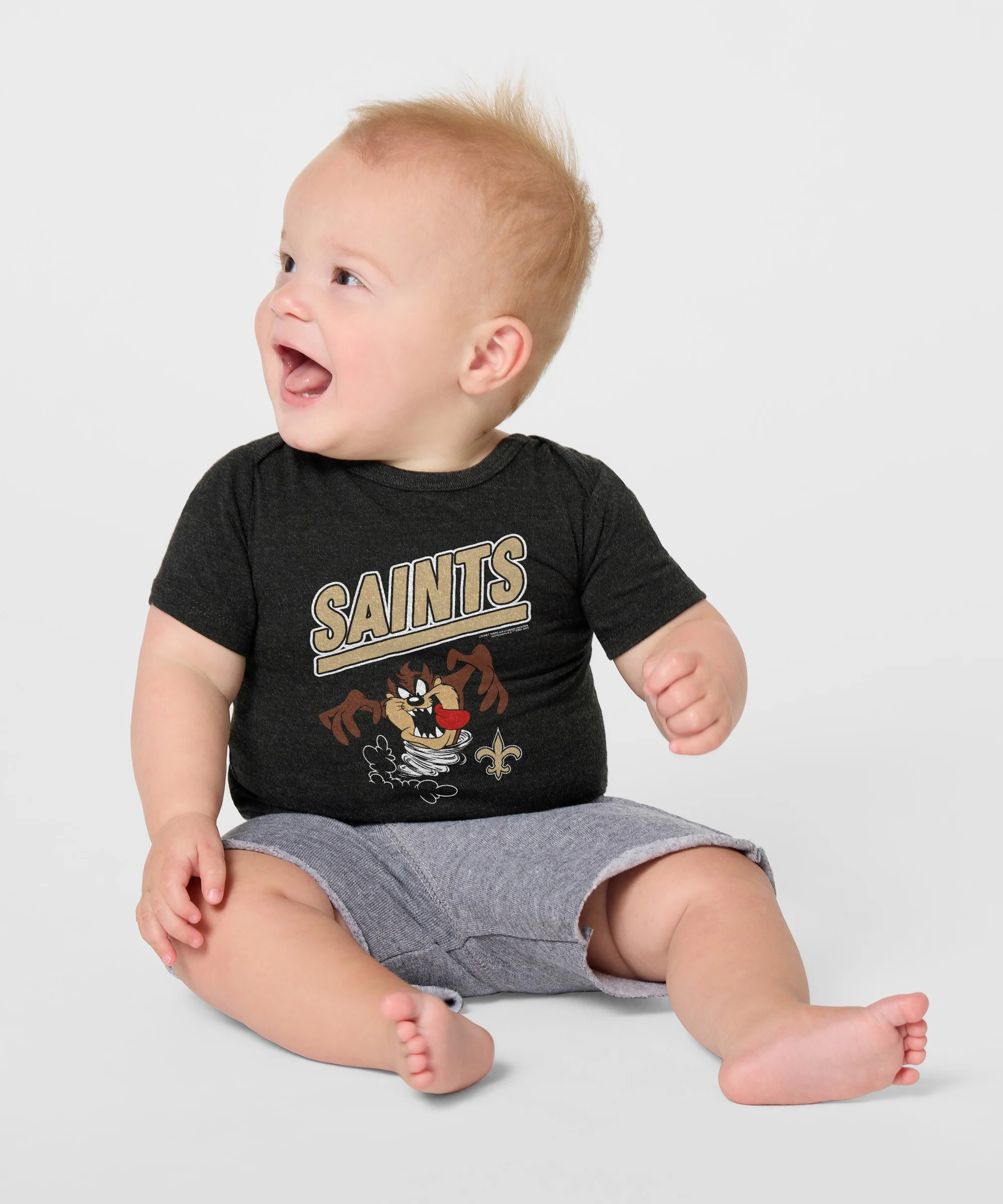 Looney Tunes Taz x New Orleans Saints Baby One Piece - Image 3