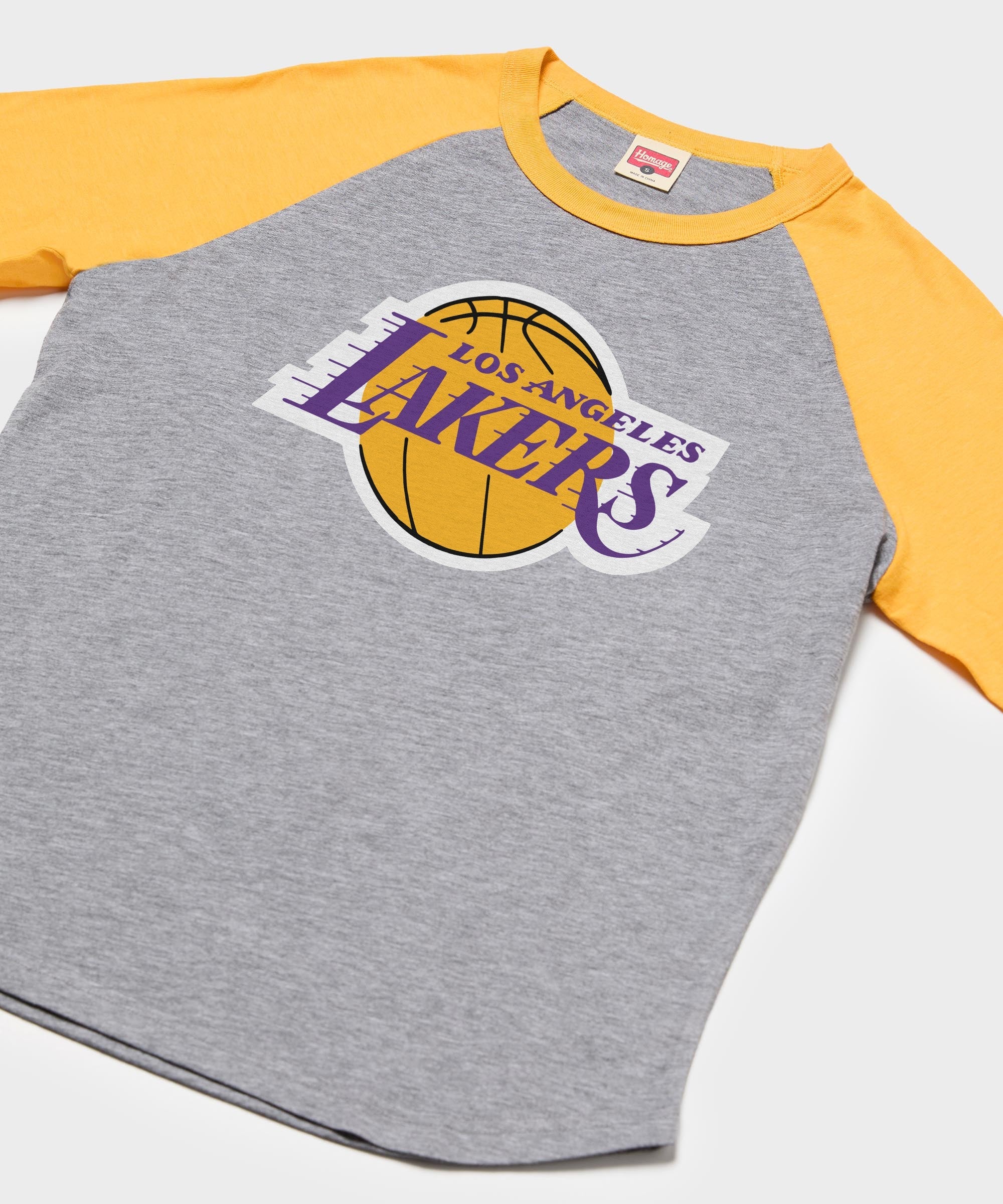 Los Angeles Lakers Logo Raglan - Image 2