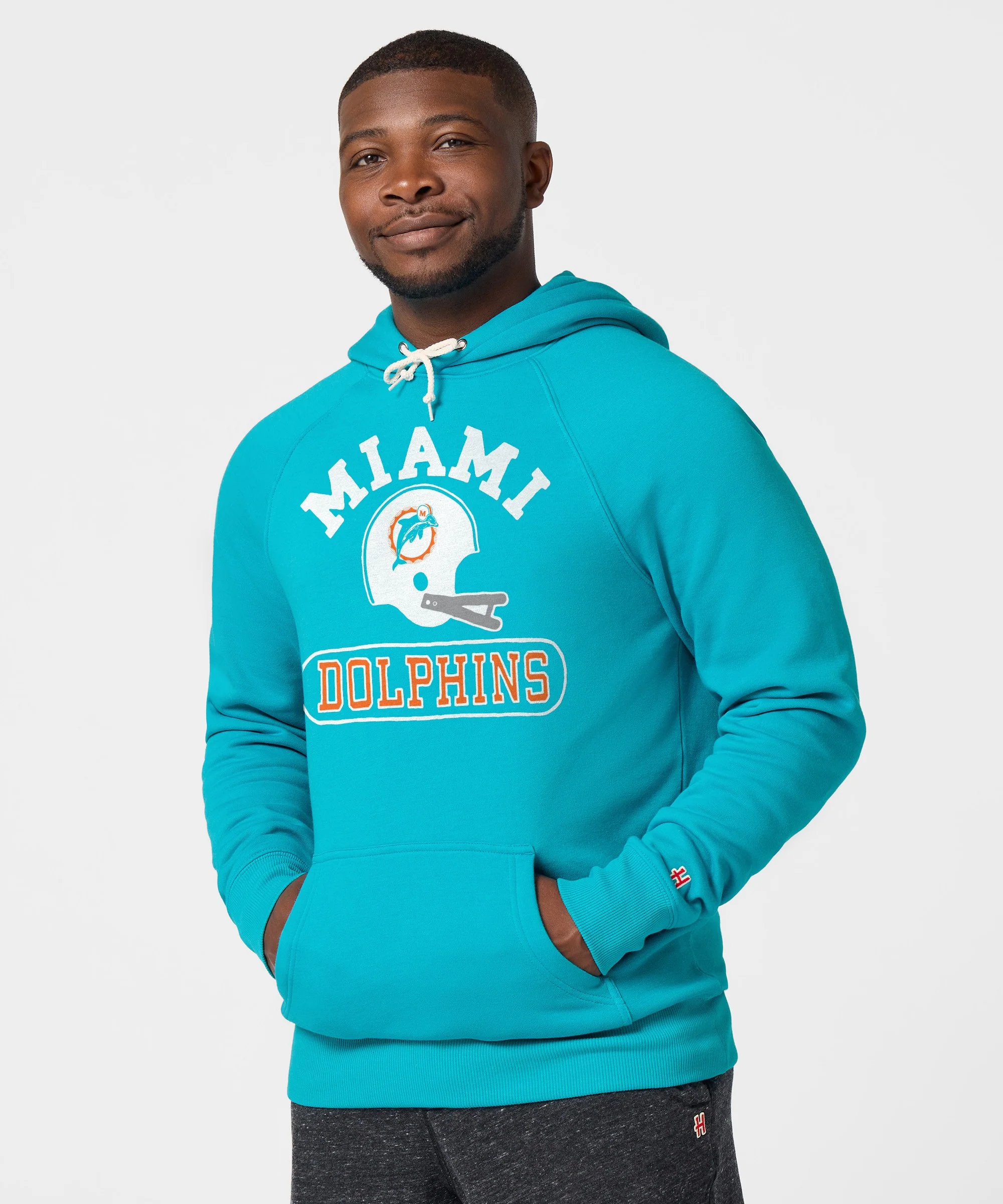 Miami Dolphins Throwback Helmet Hoodie - Image 3
