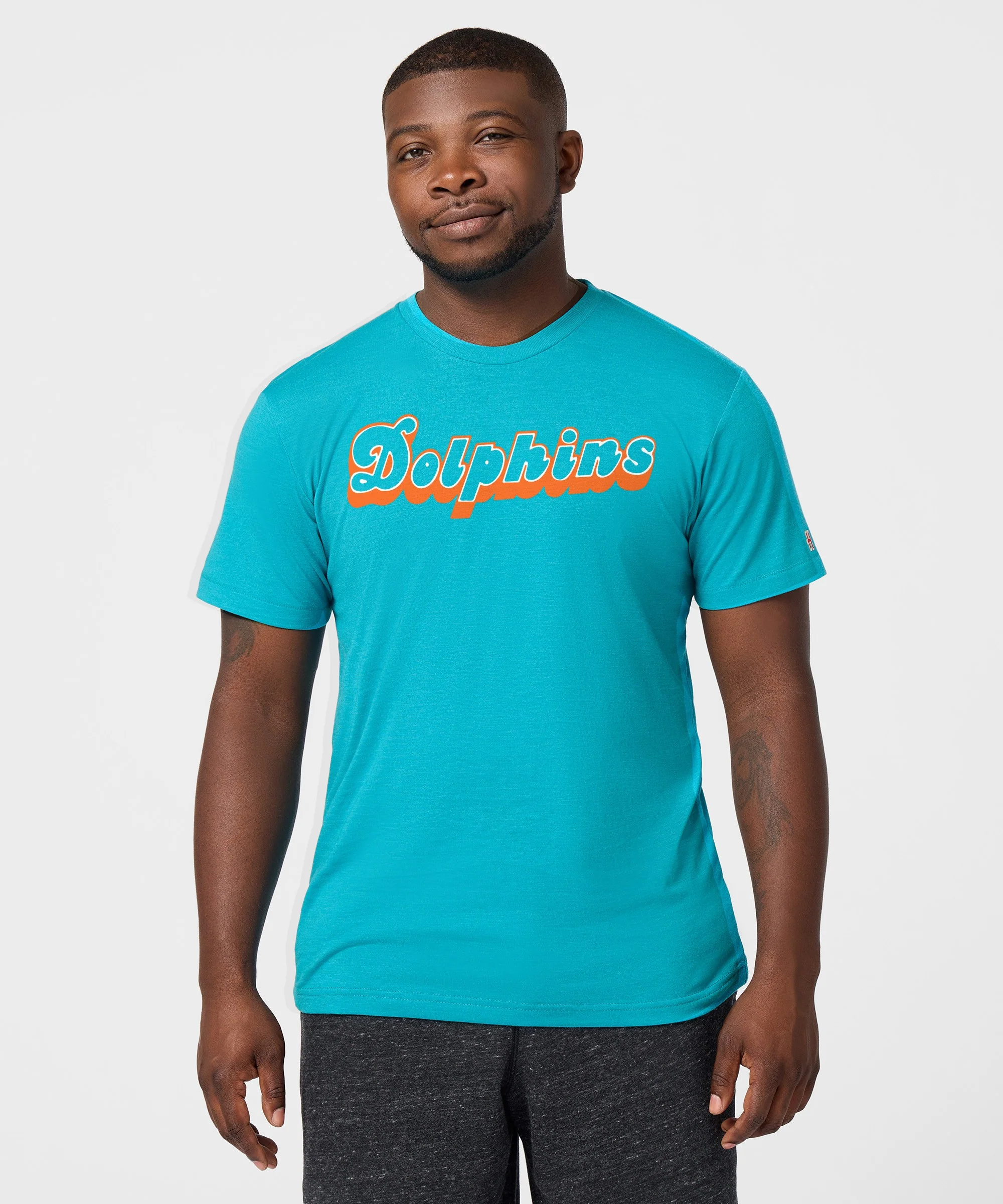 Miami Dolphins Wordmark '80 T-Shirt - Image 3