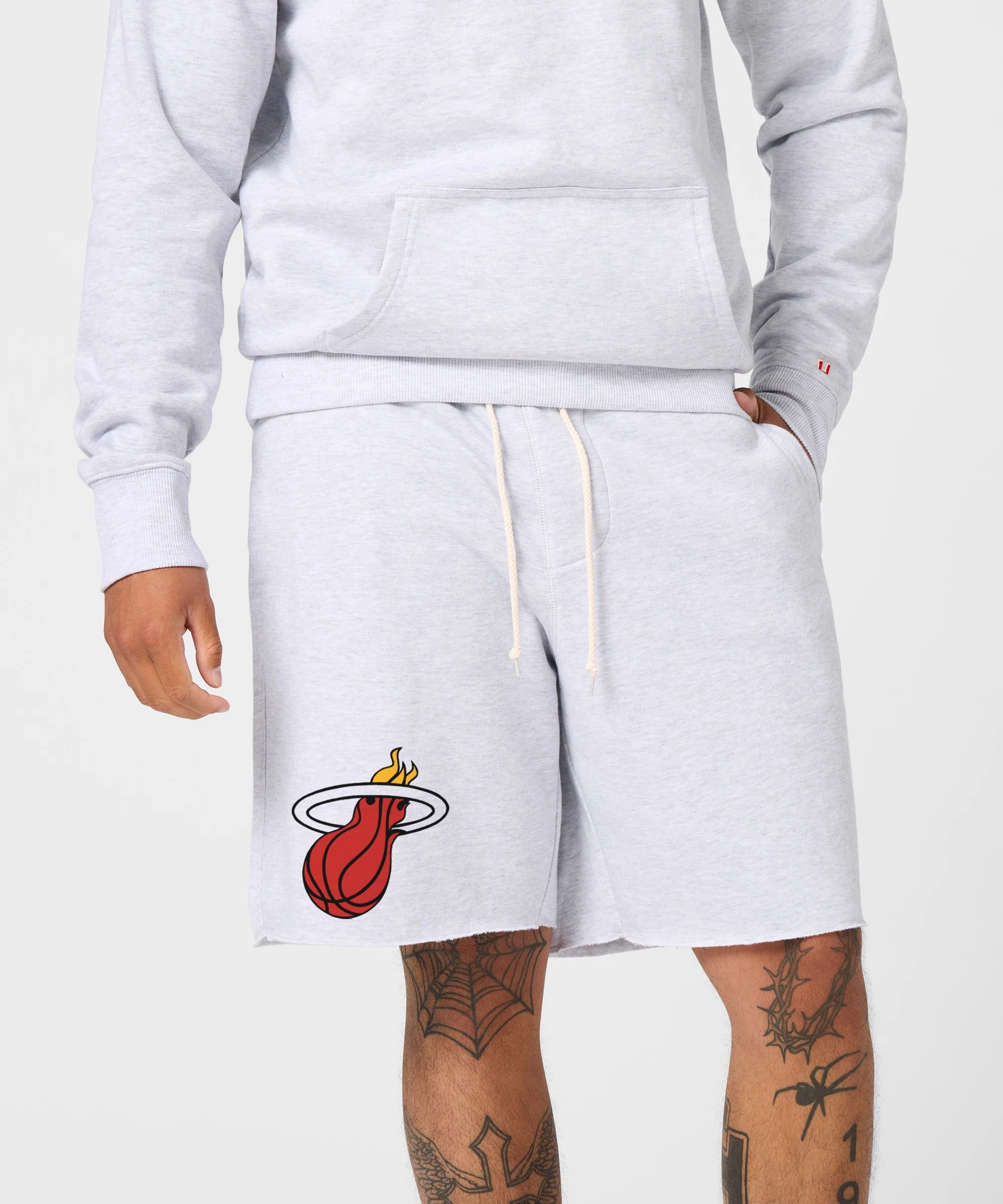Miami Heat Logo Sweat Shorts - Image 3