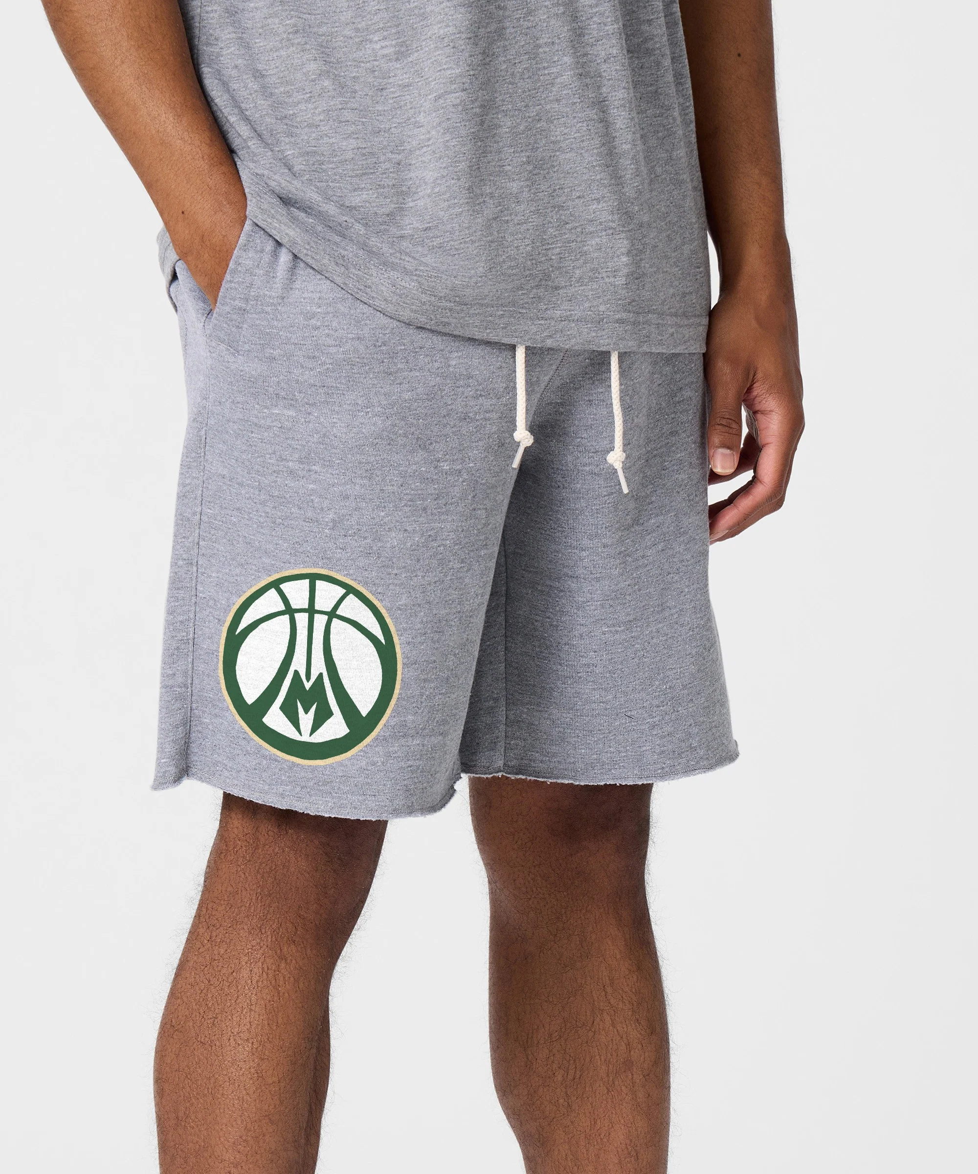 Milwaukee Bucks Alt Logo Sweat Shorts - Image 3