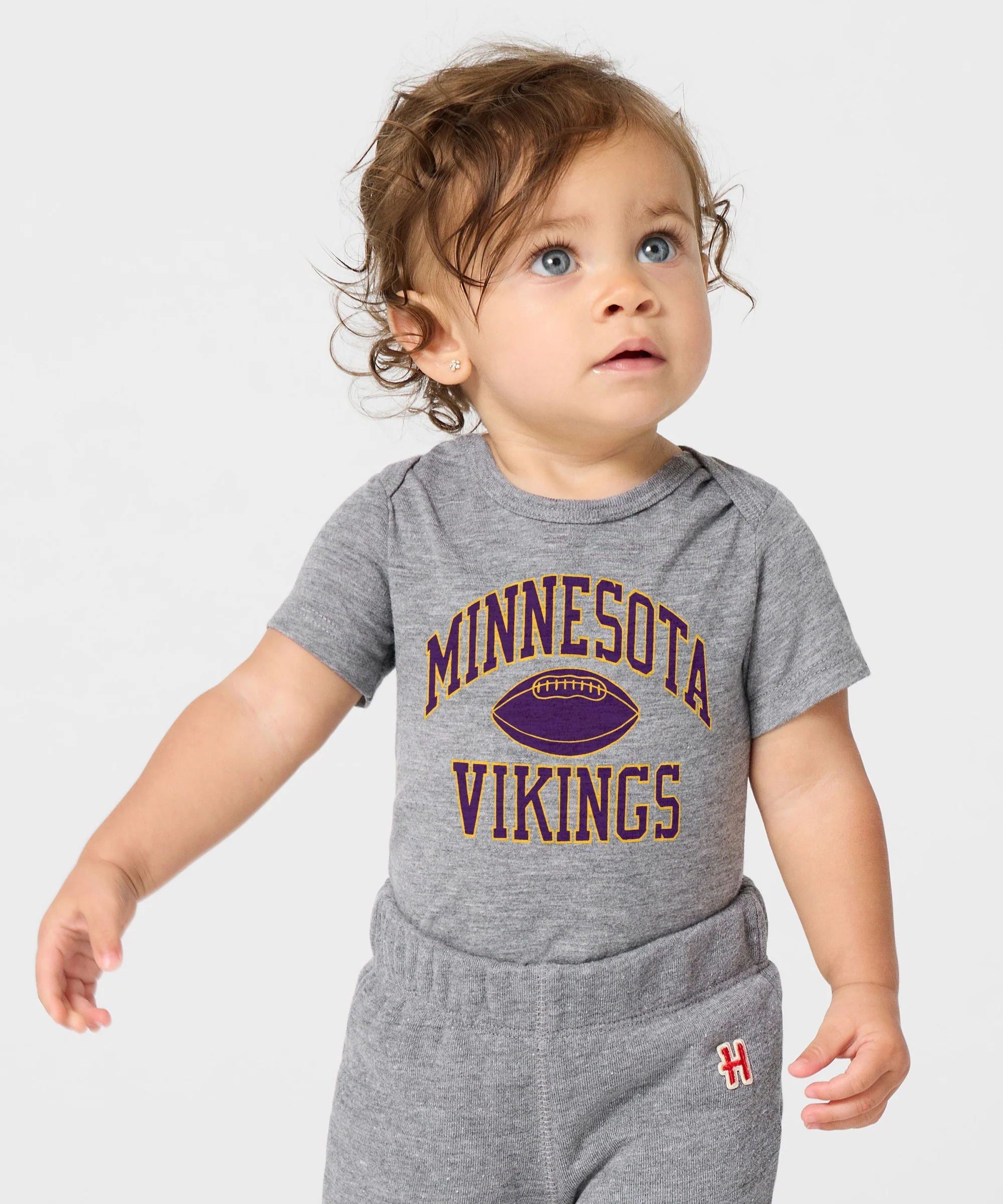 Minnesota Vikings Gridiron Baby One Piece - Image 3