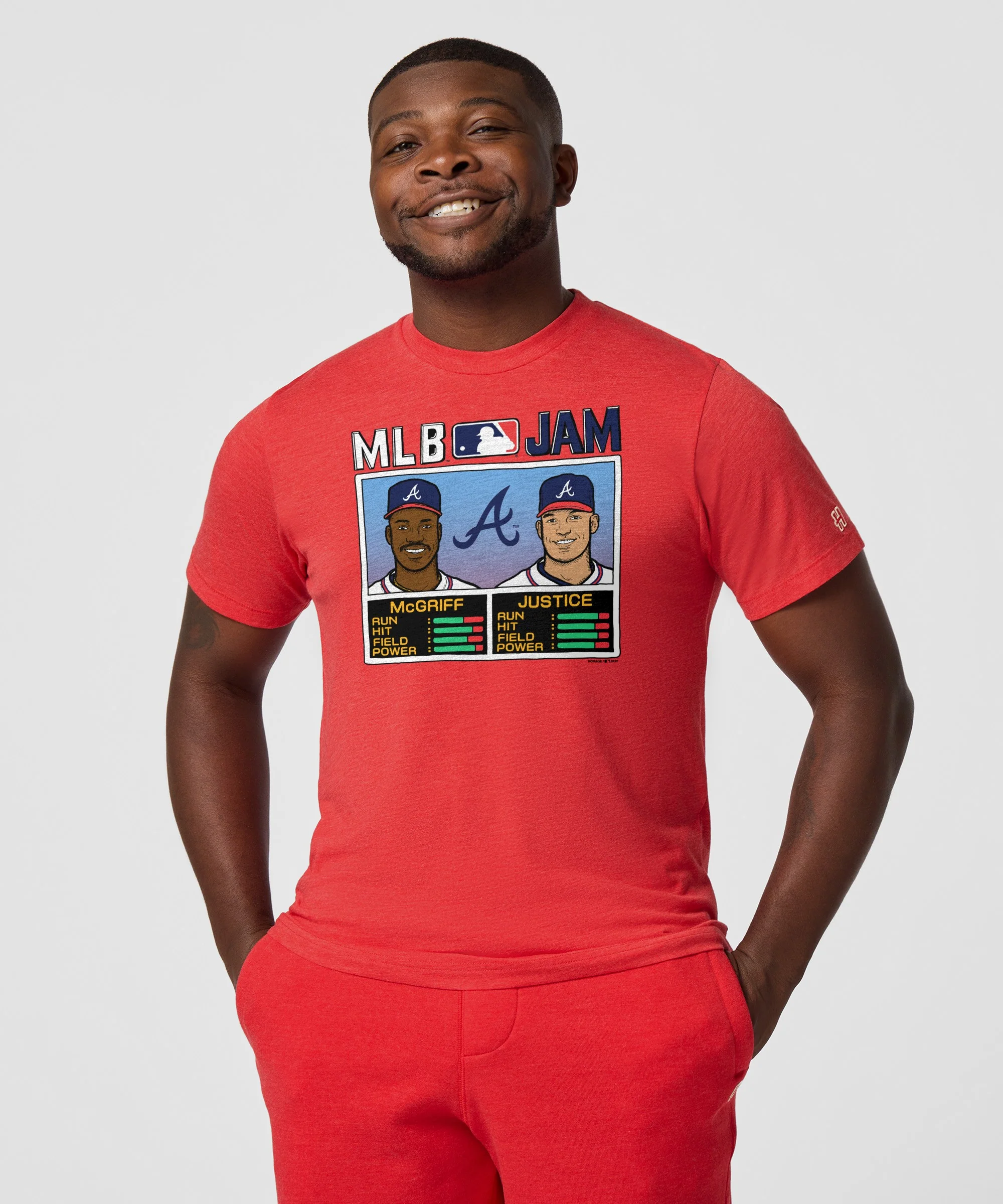 MLB Jam Braves McGriff and Justice - Image 3