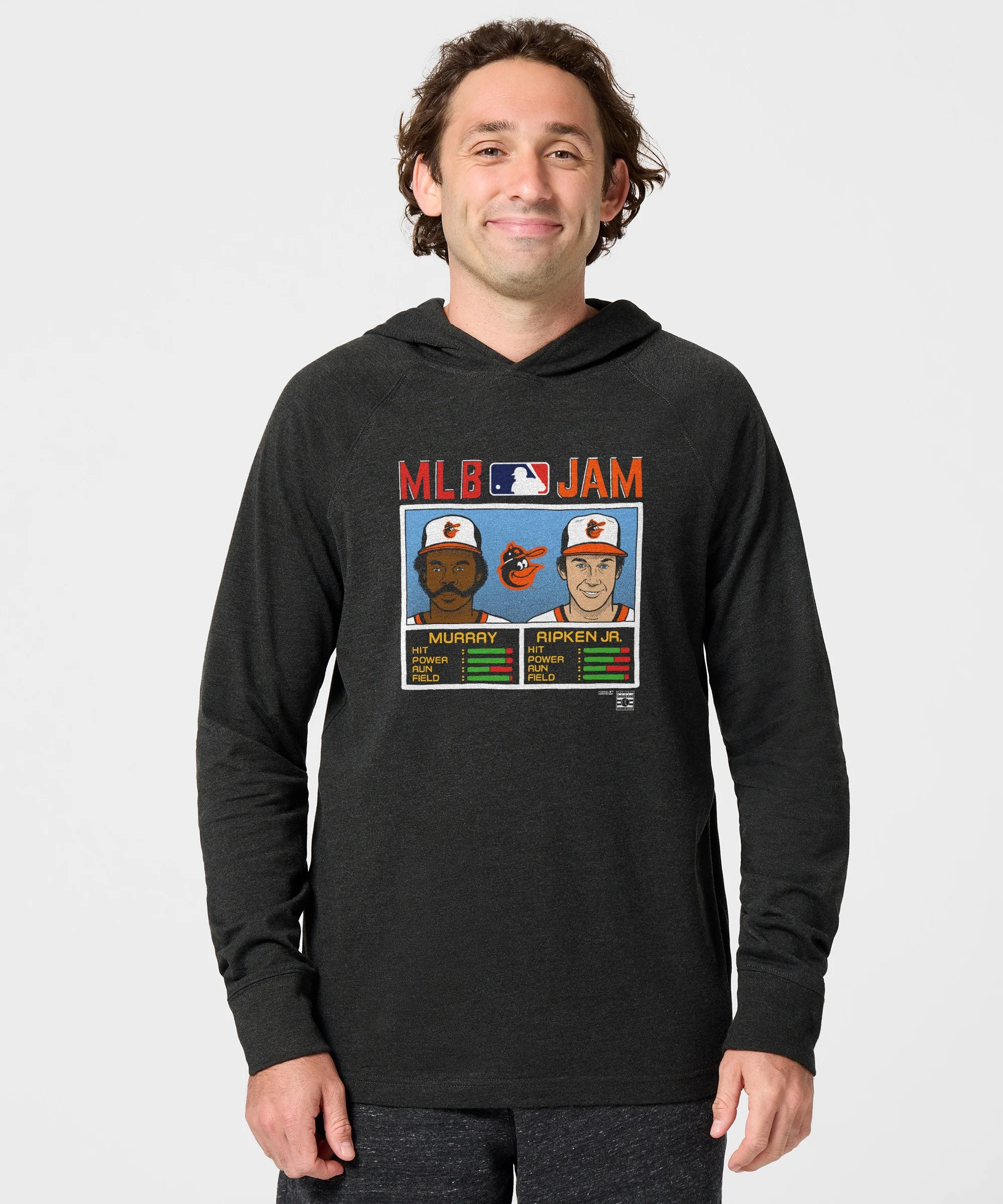 MLB Jam Orioles Murray And Ripken Jr. Lightweight Hoodie - Image 3