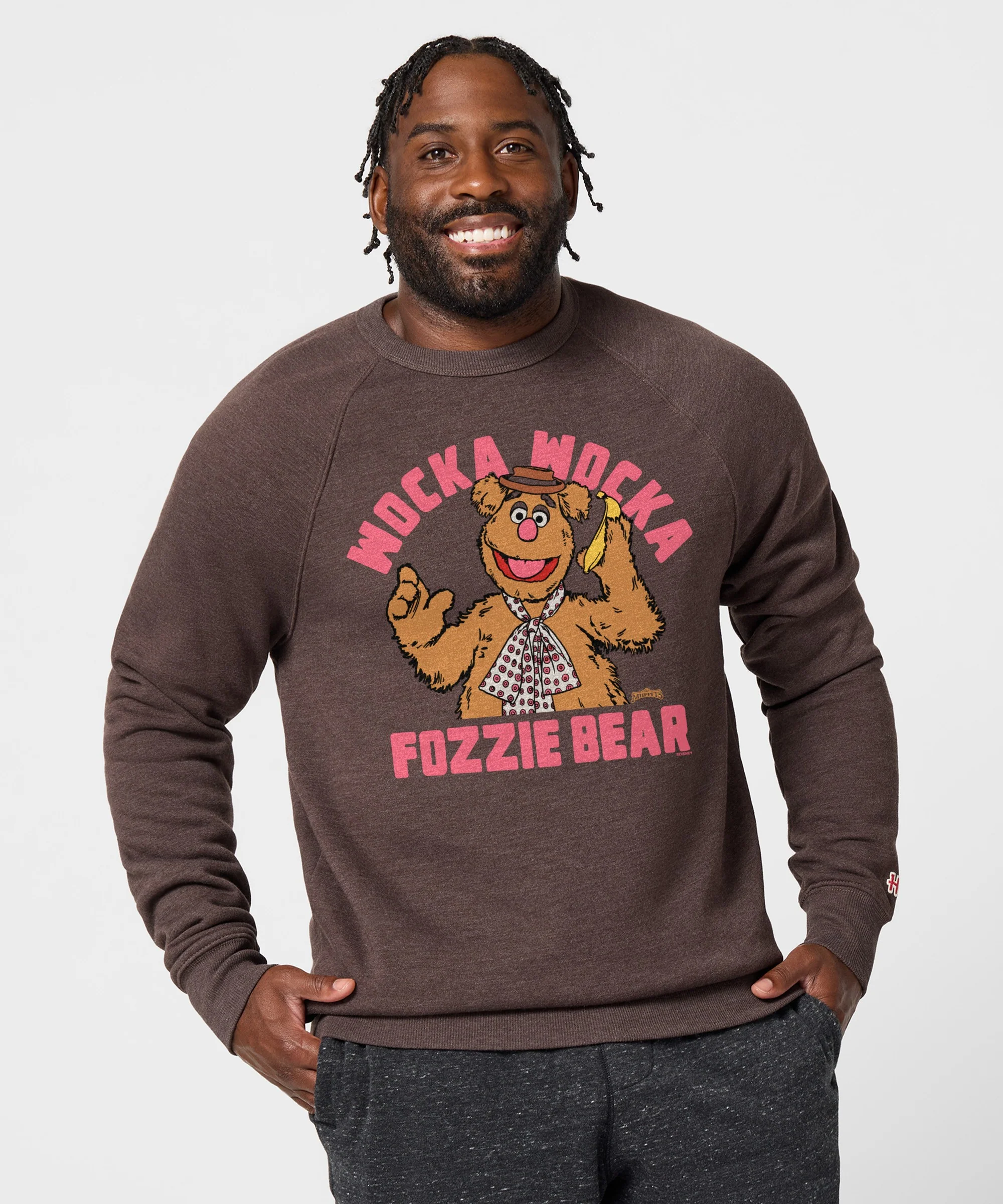 Muppets Fozzie Bear Wocka Wocka Crewneck - Image 3