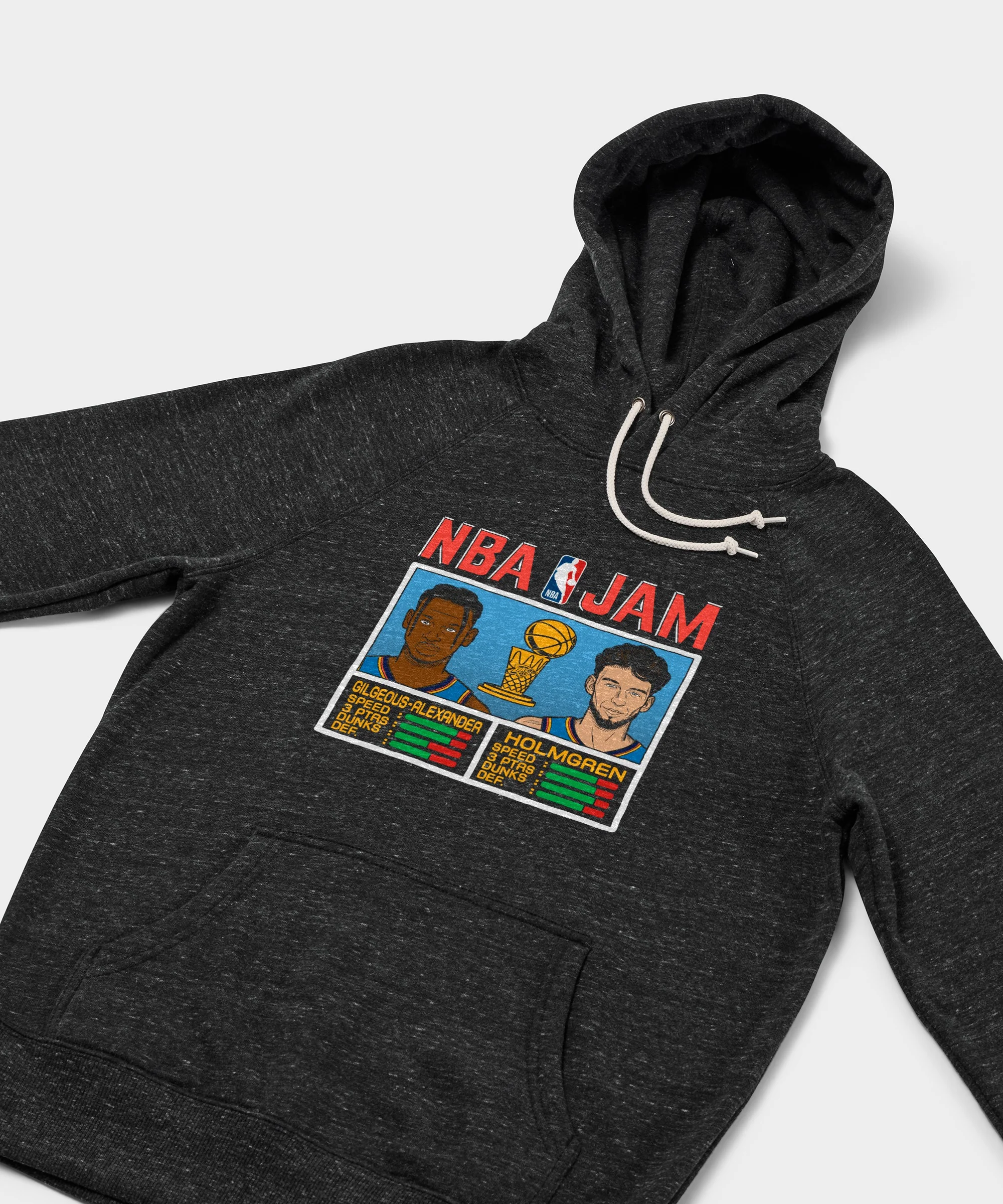 NBA Jam Thunder 2025 Champs Gilgeous-Alexander And Holmgren Hoodie - Image 2