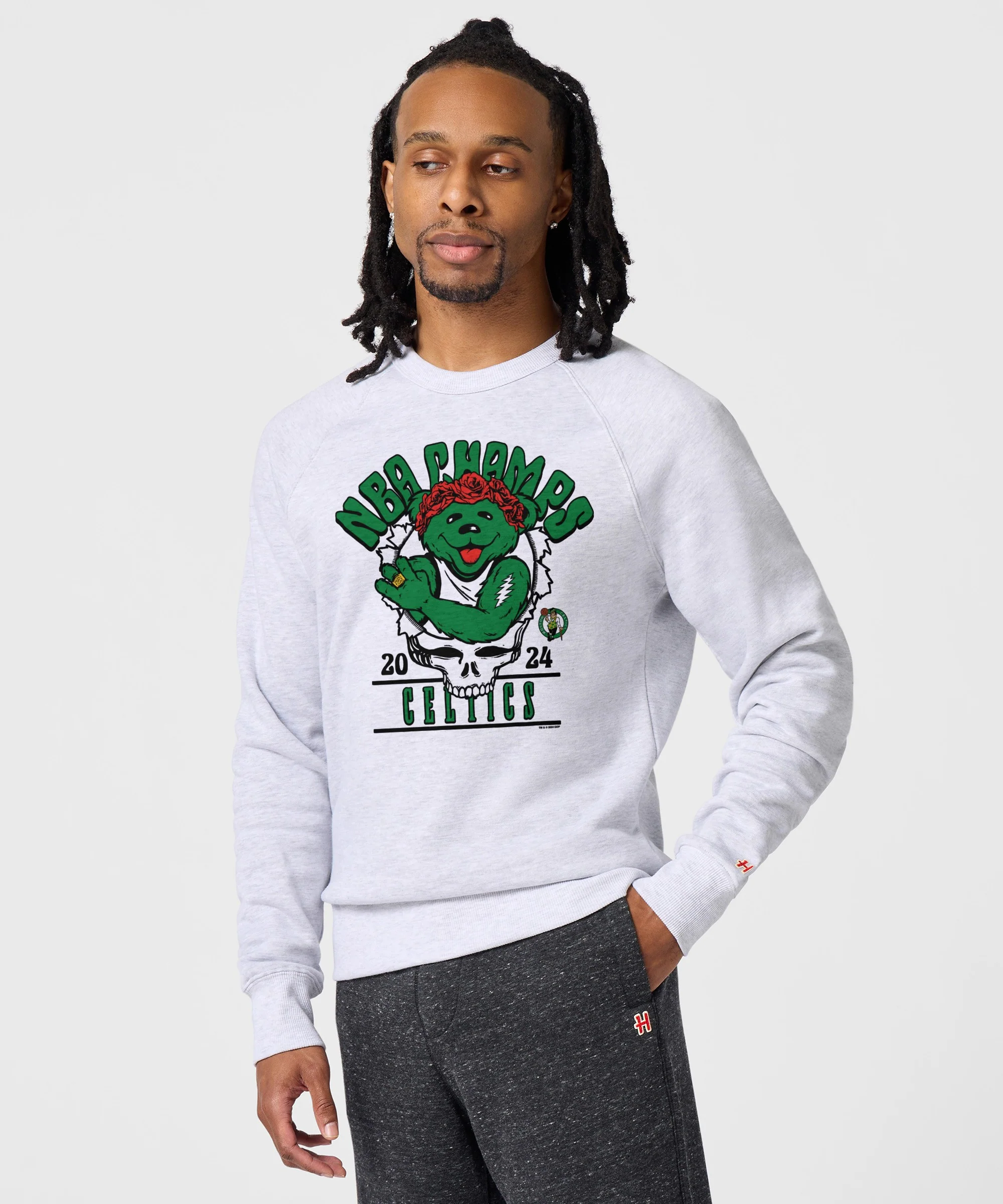 NBA x Grateful Dead 2024 Champs Celtics Crewneck - Image 3