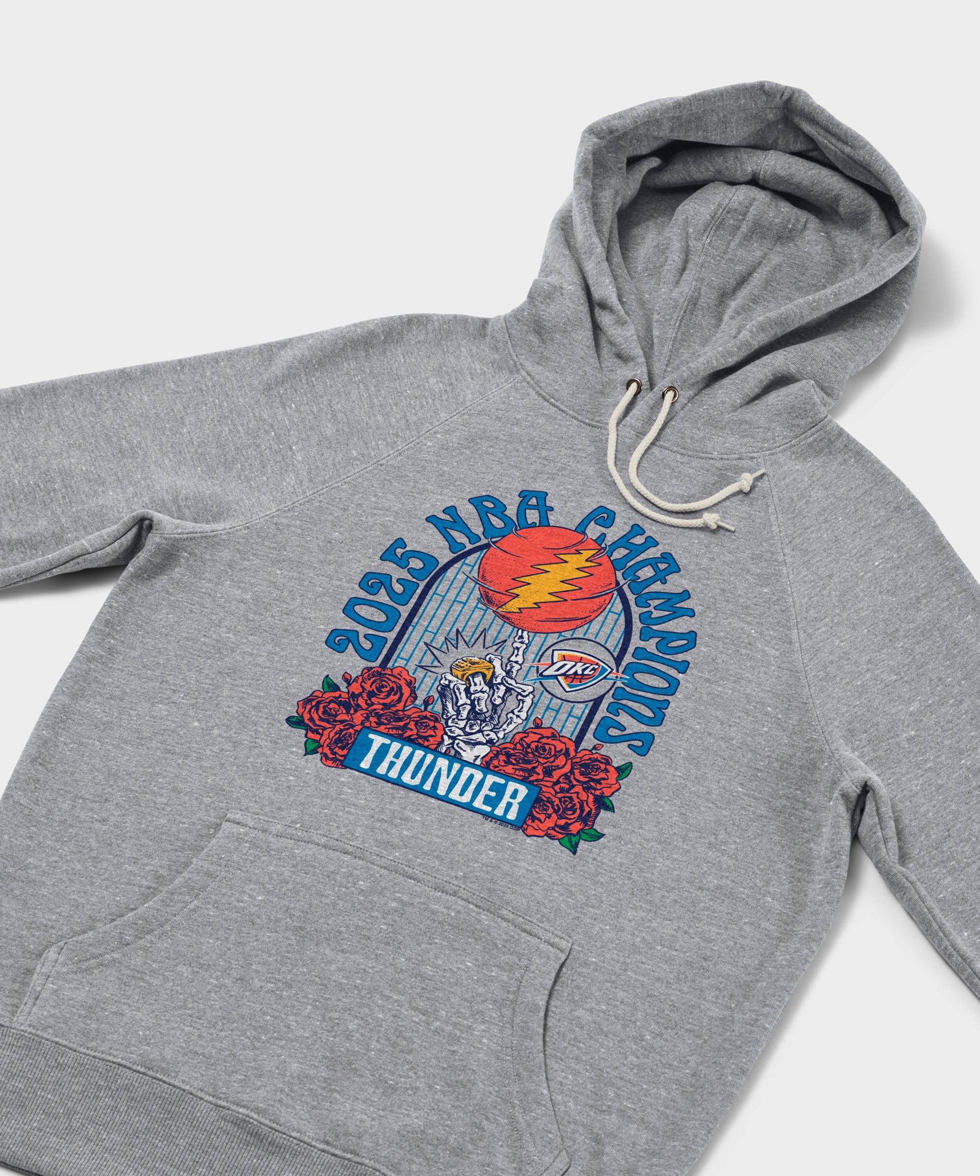NBA x Grateful Dead 2025 Champs Thunder Hoodie - Image 2