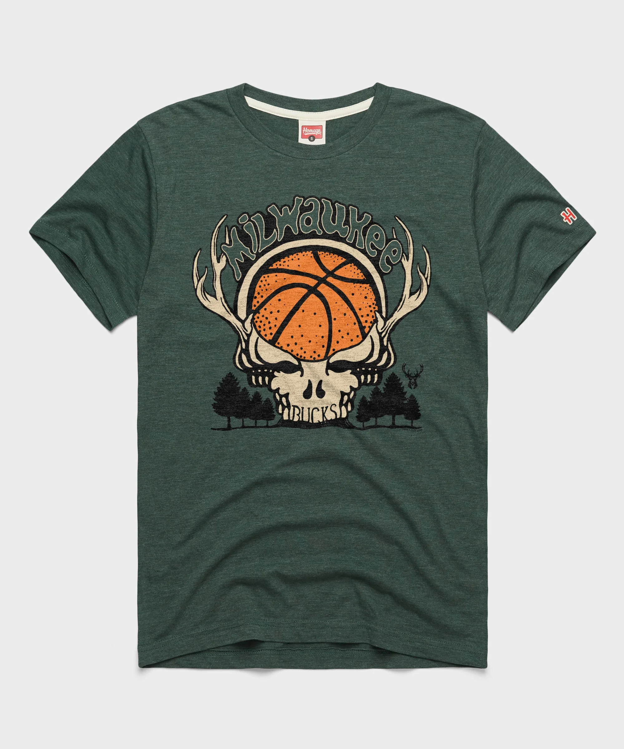 NBA x Grateful Dead x Bucks Skull