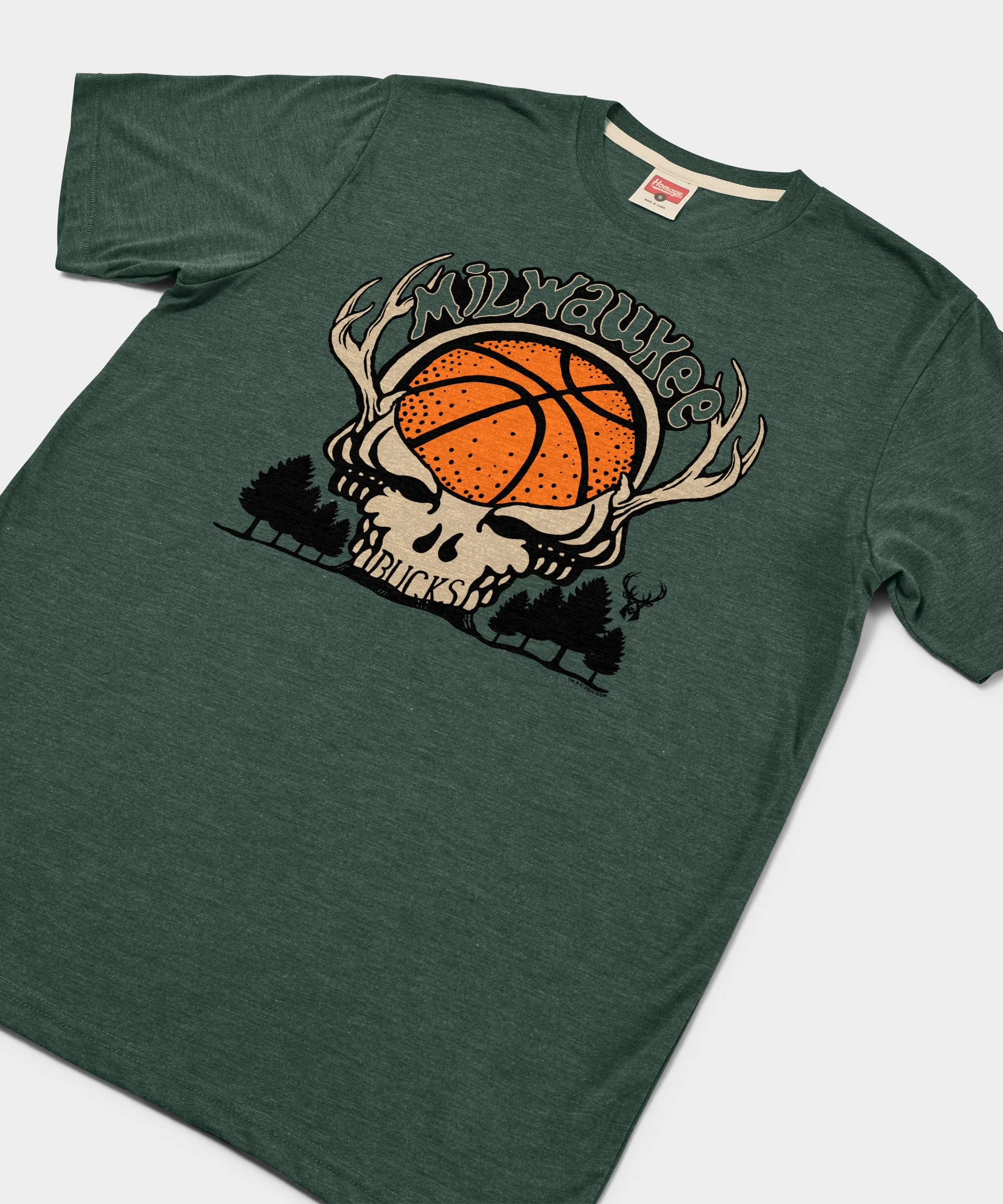 NBA x Grateful Dead x Bucks Skull - Image 2