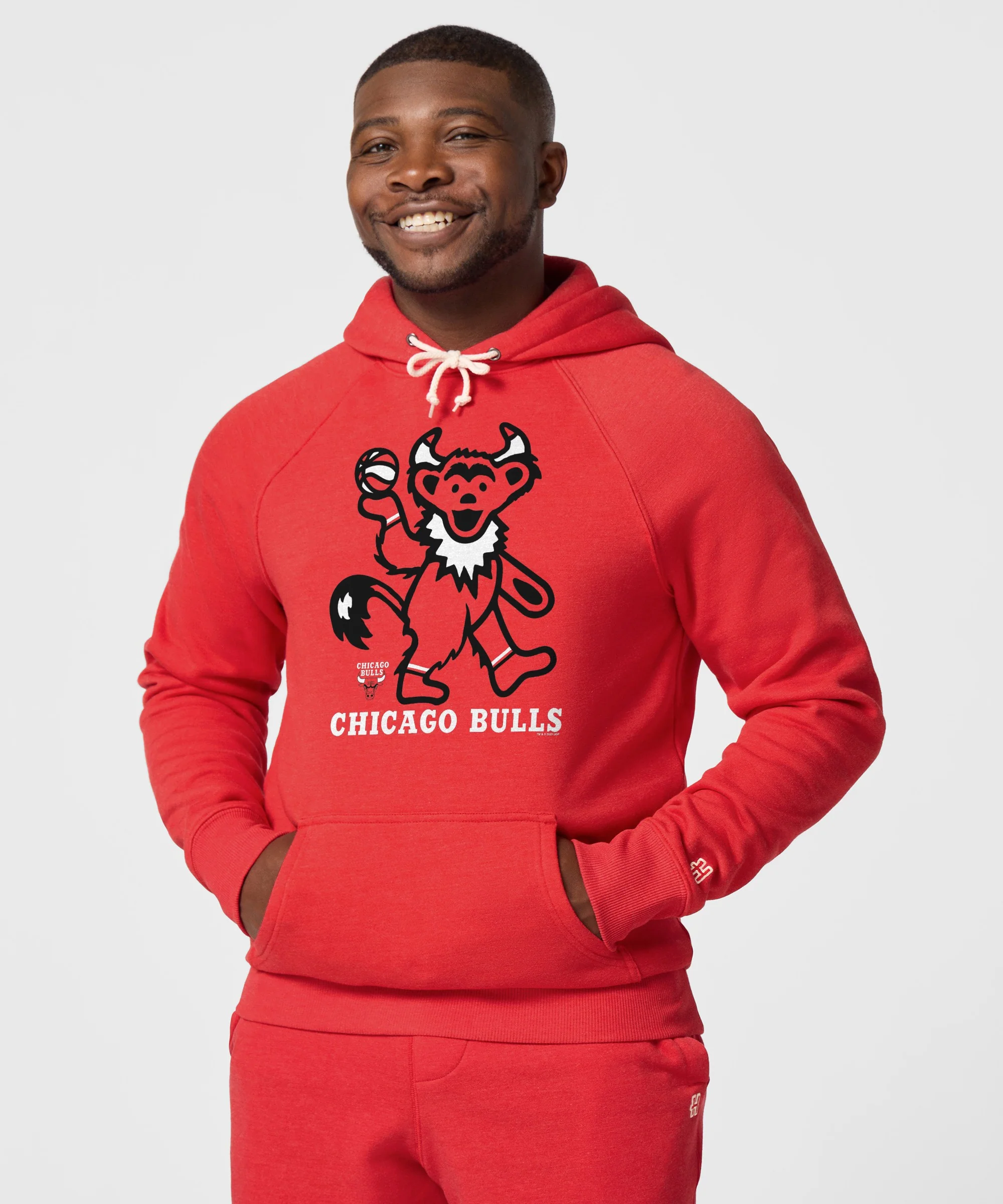 NBA x Grateful Dead x Bulls Hoodie - Image 3