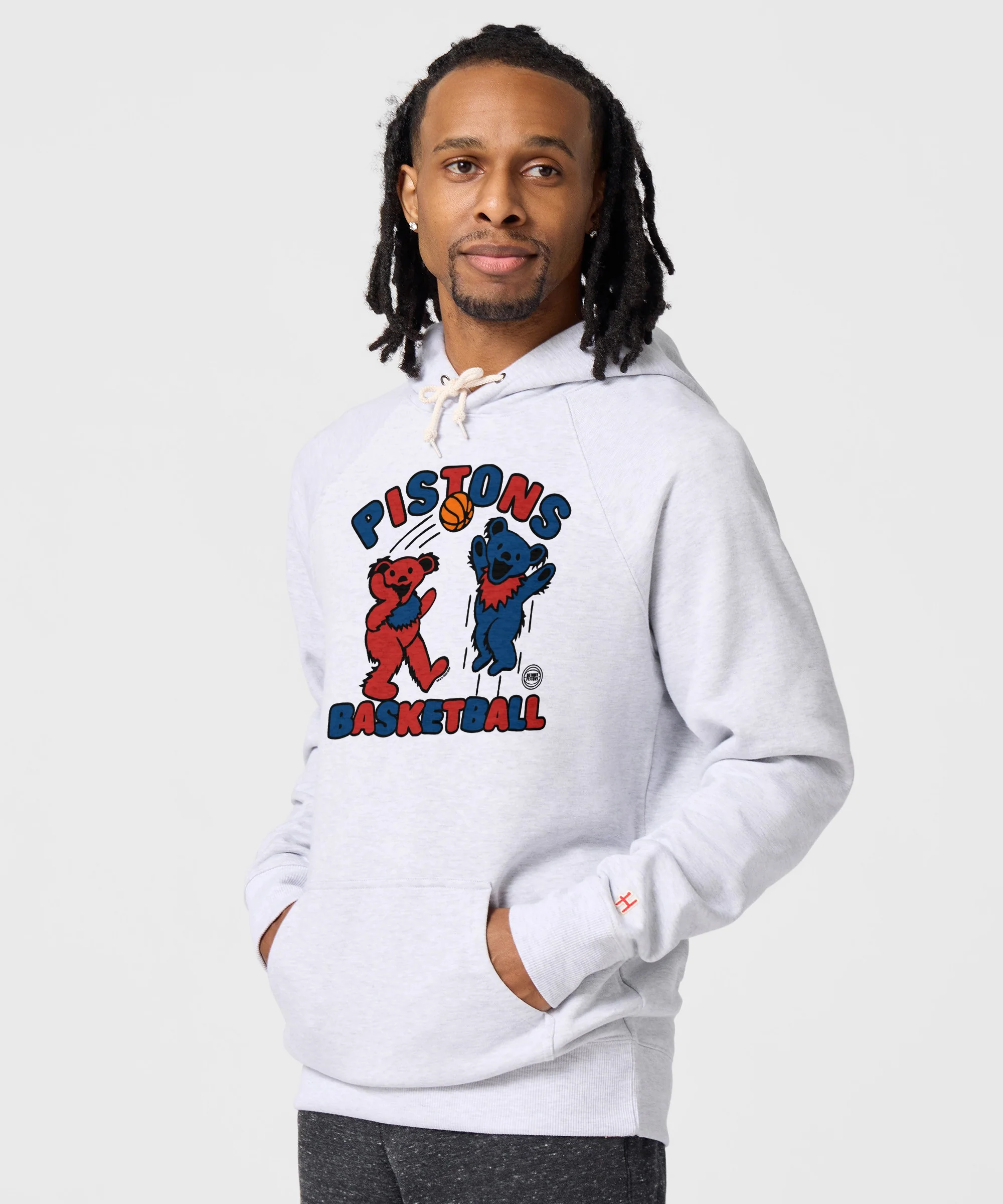 NBA x Grateful Dead x Pistons Hoodie - Image 3