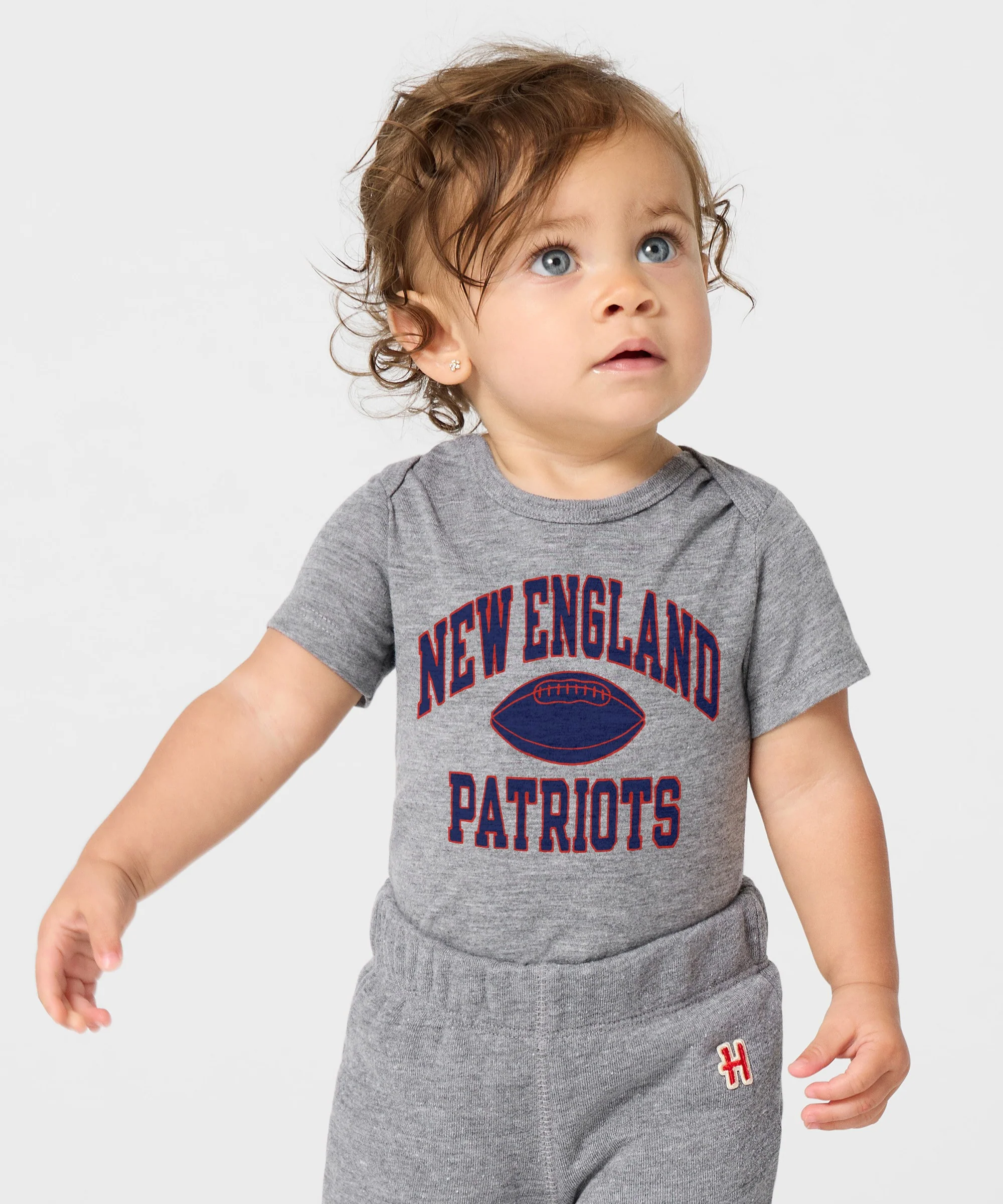 New England Patriots Gridiron Baby One Piece - Image 3