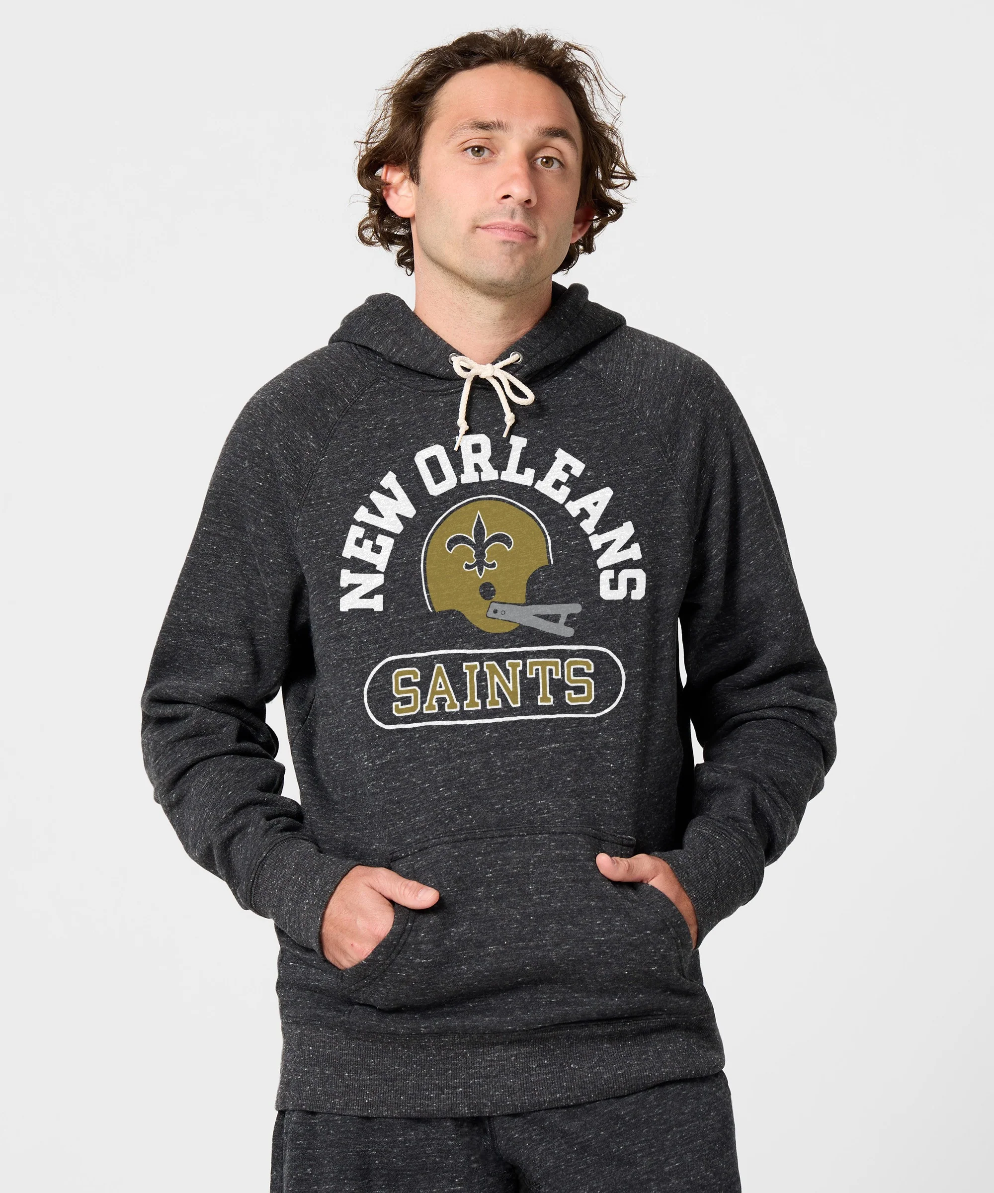 New Orleans Saints Throwback Helmet Hoodie - Image 3