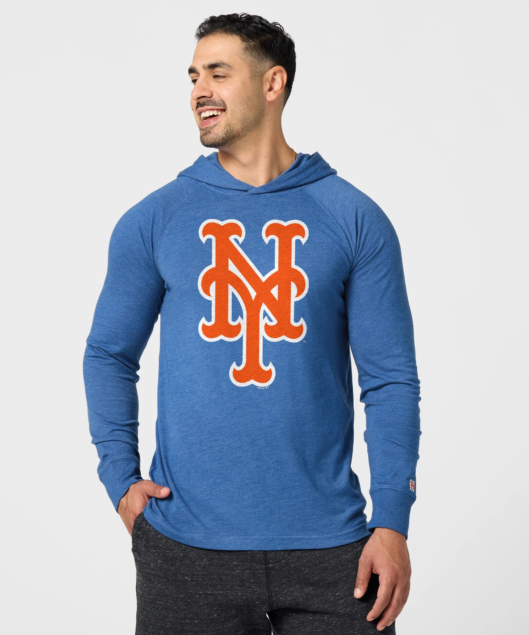New York Mets Cap Logo '13 Lightweight Hoodie - Image 3