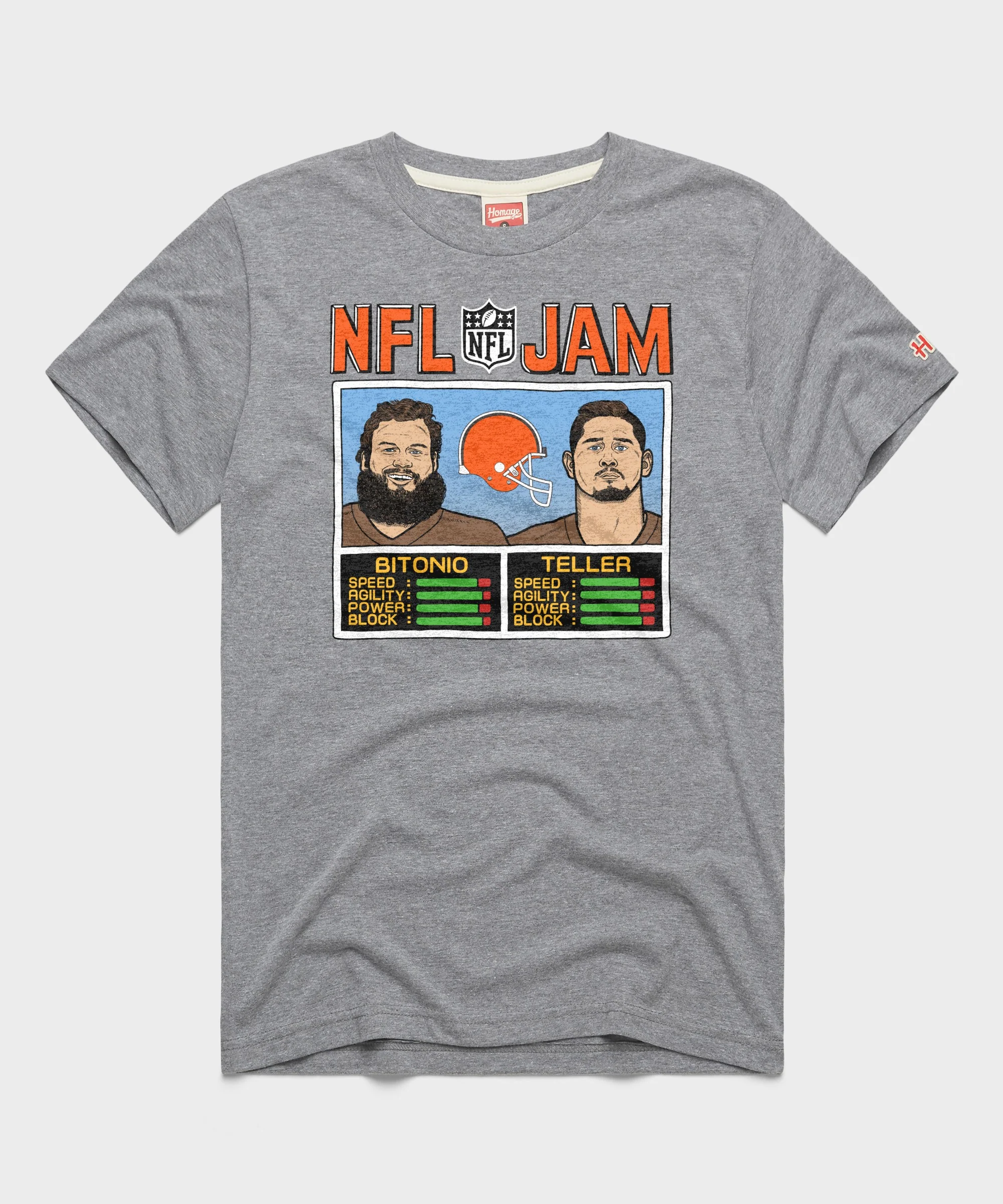 NFL Jam Browns Bitonio And Teller
