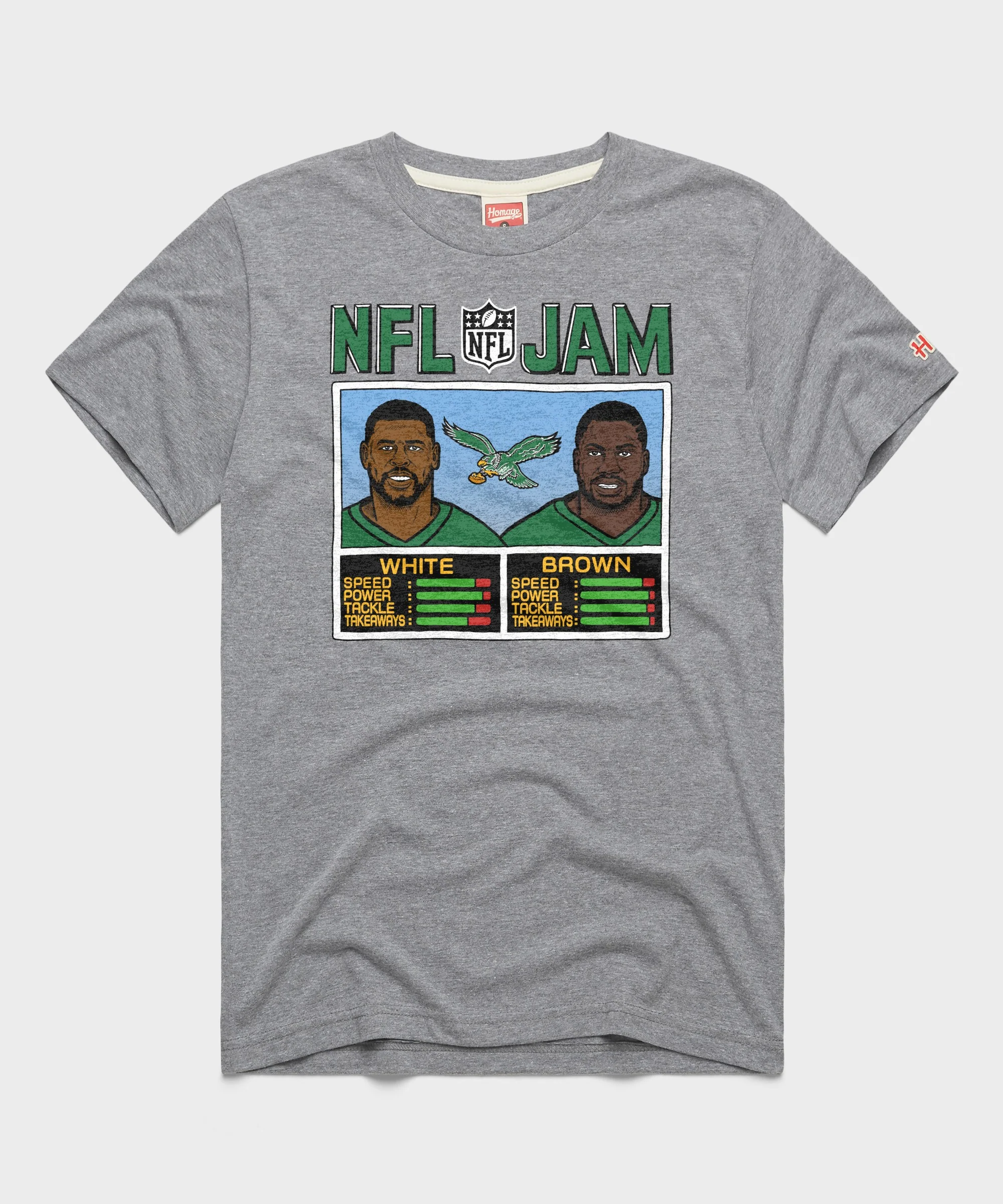 NFL Jam Eagles White And Brown