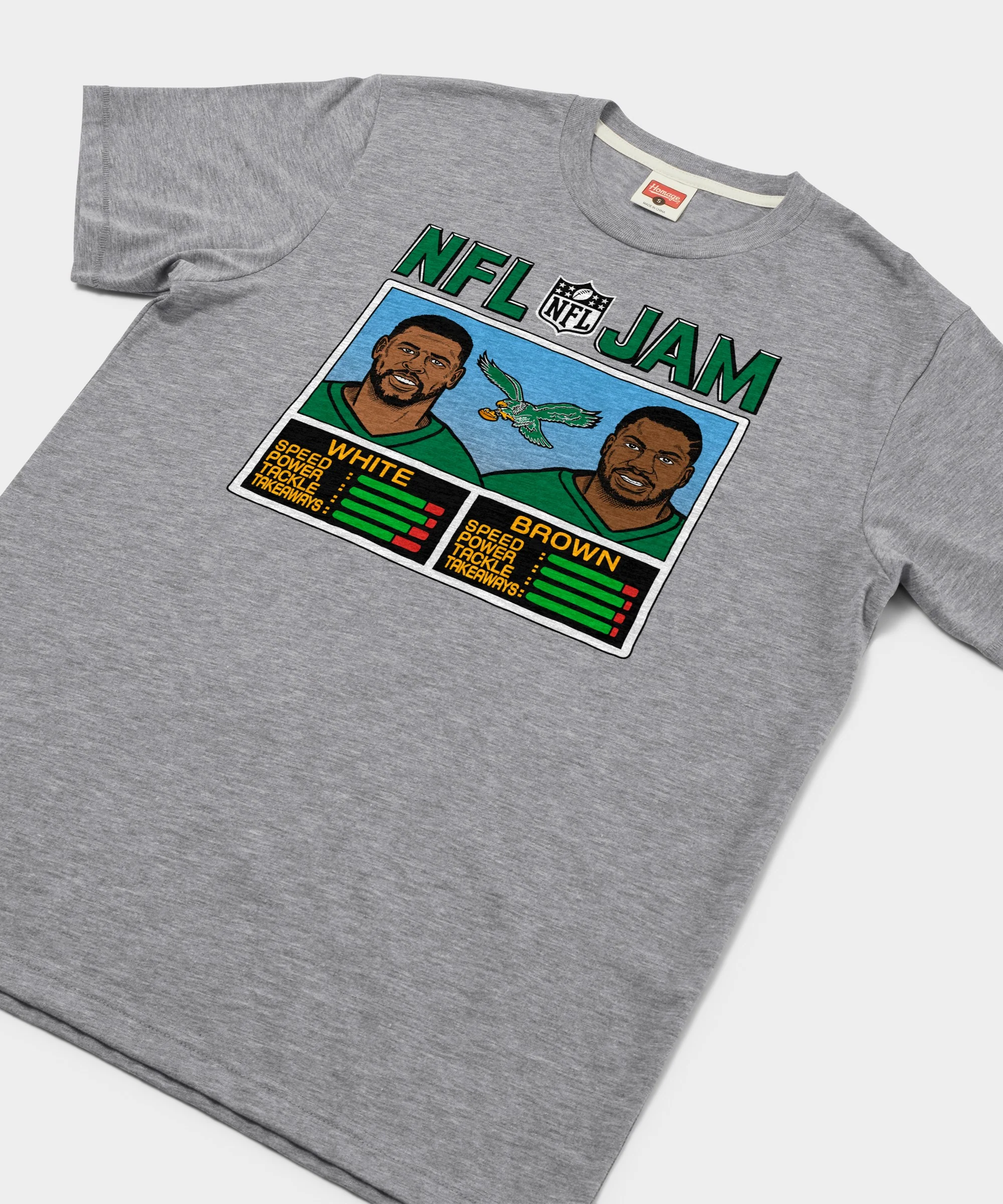 NFL Jam Eagles White And Brown - Image 2