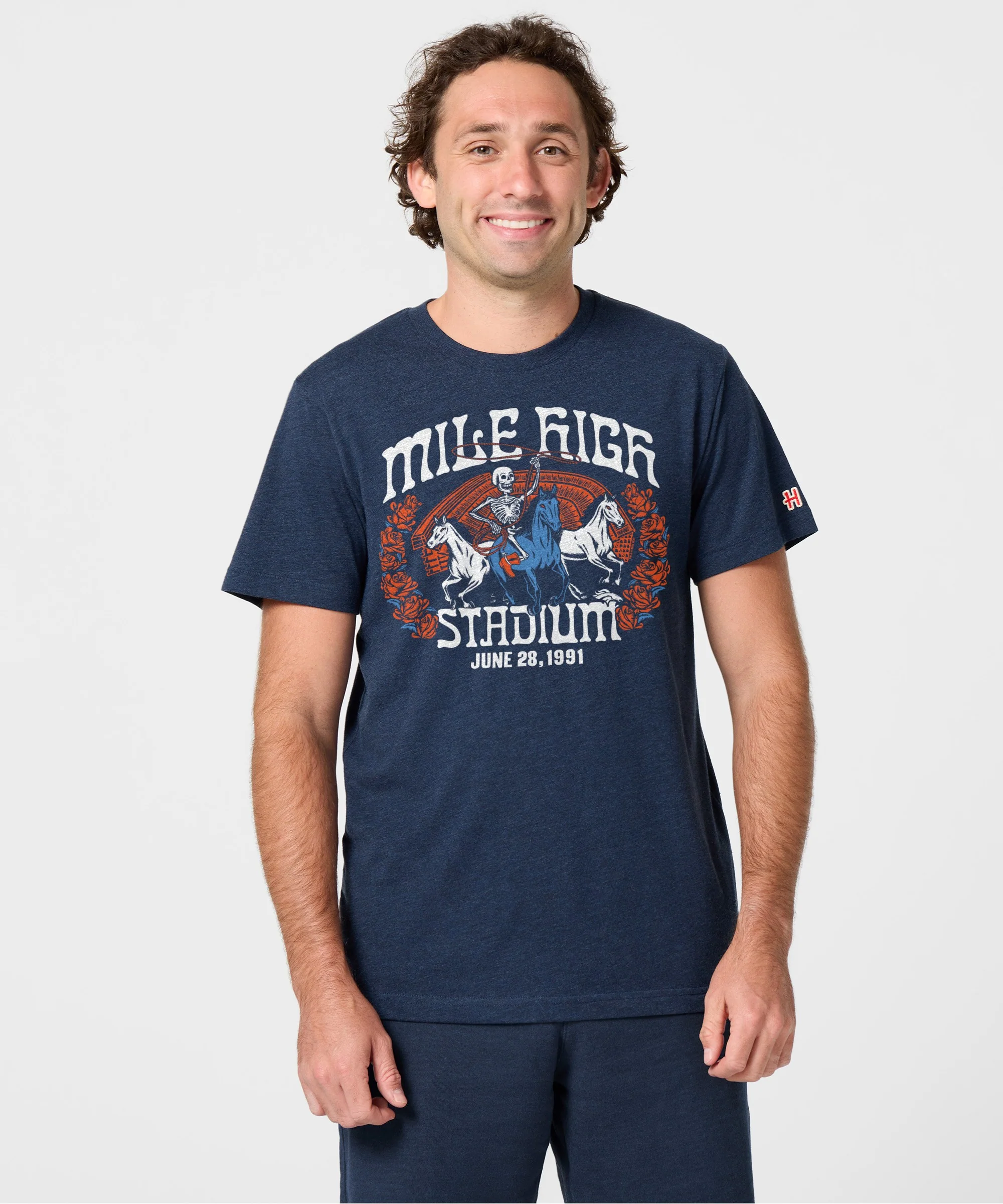 NFL x Grateful Dead x Broncos Skeleton Mile High Stadium - Image 3