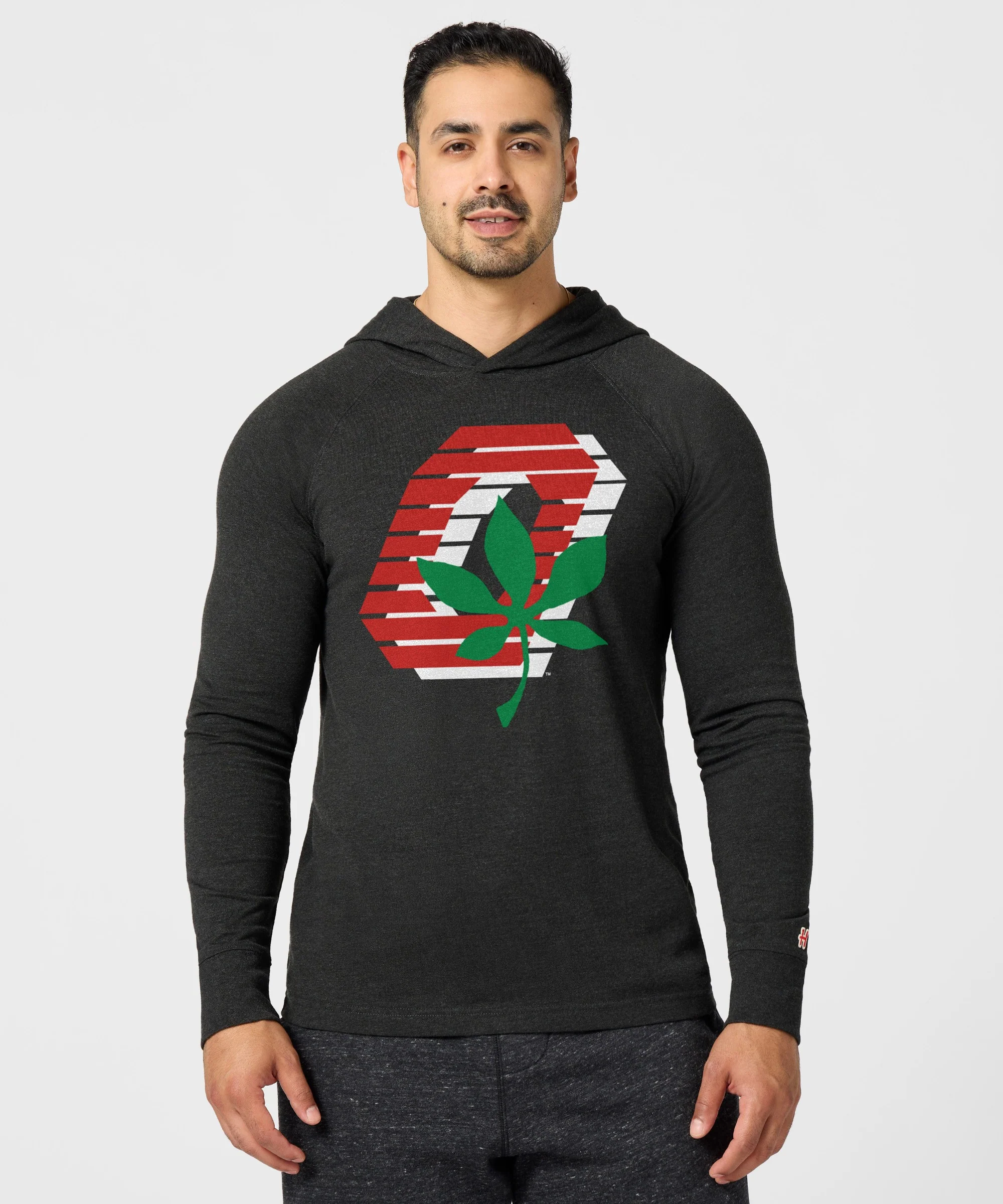 Ohio State Buckeye Leaf Lightweight Hoodie - Image 3