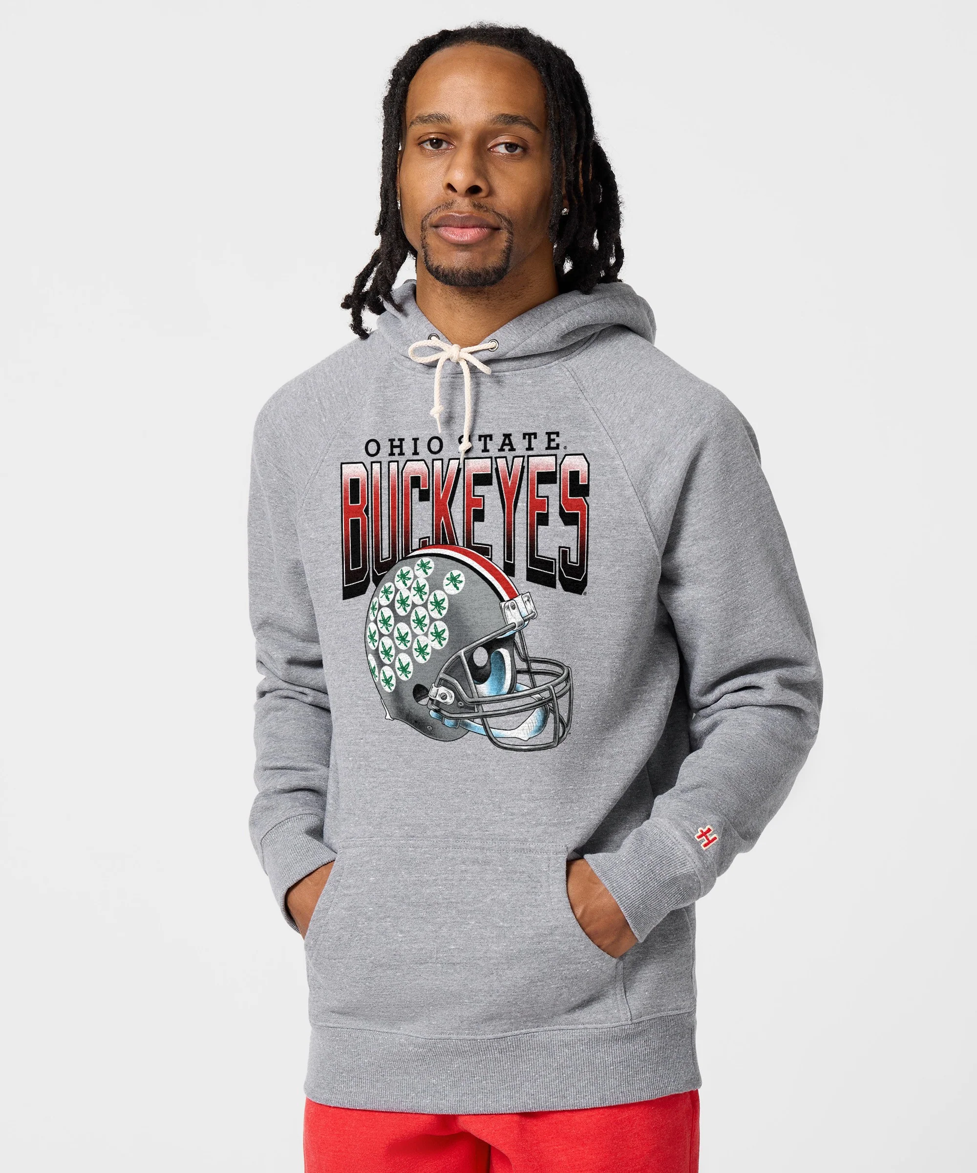 Ohio State Buckeyes Gradient Helmet Hoodie - Image 3