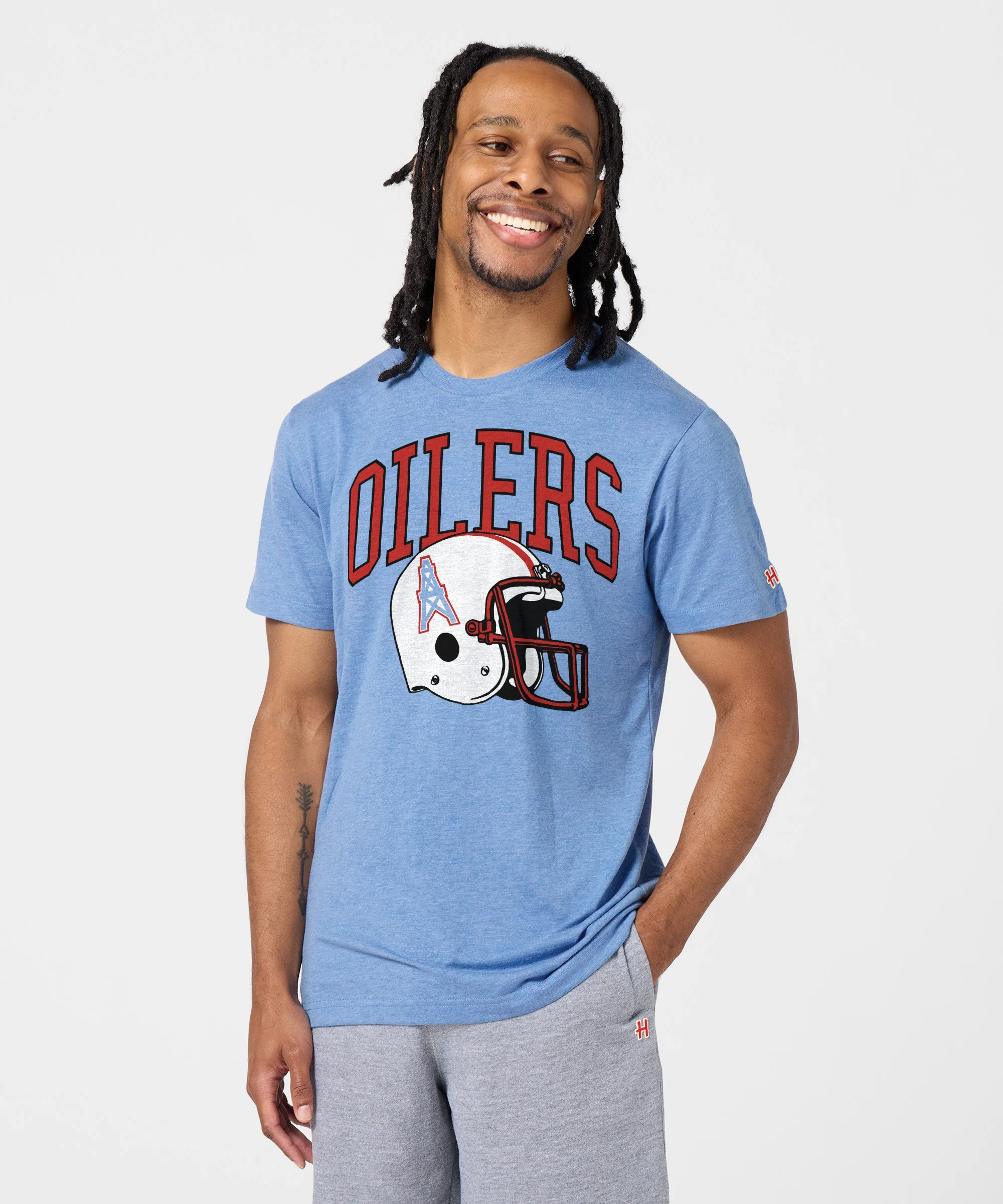 Oilers Football Helmet Retro - Image 3