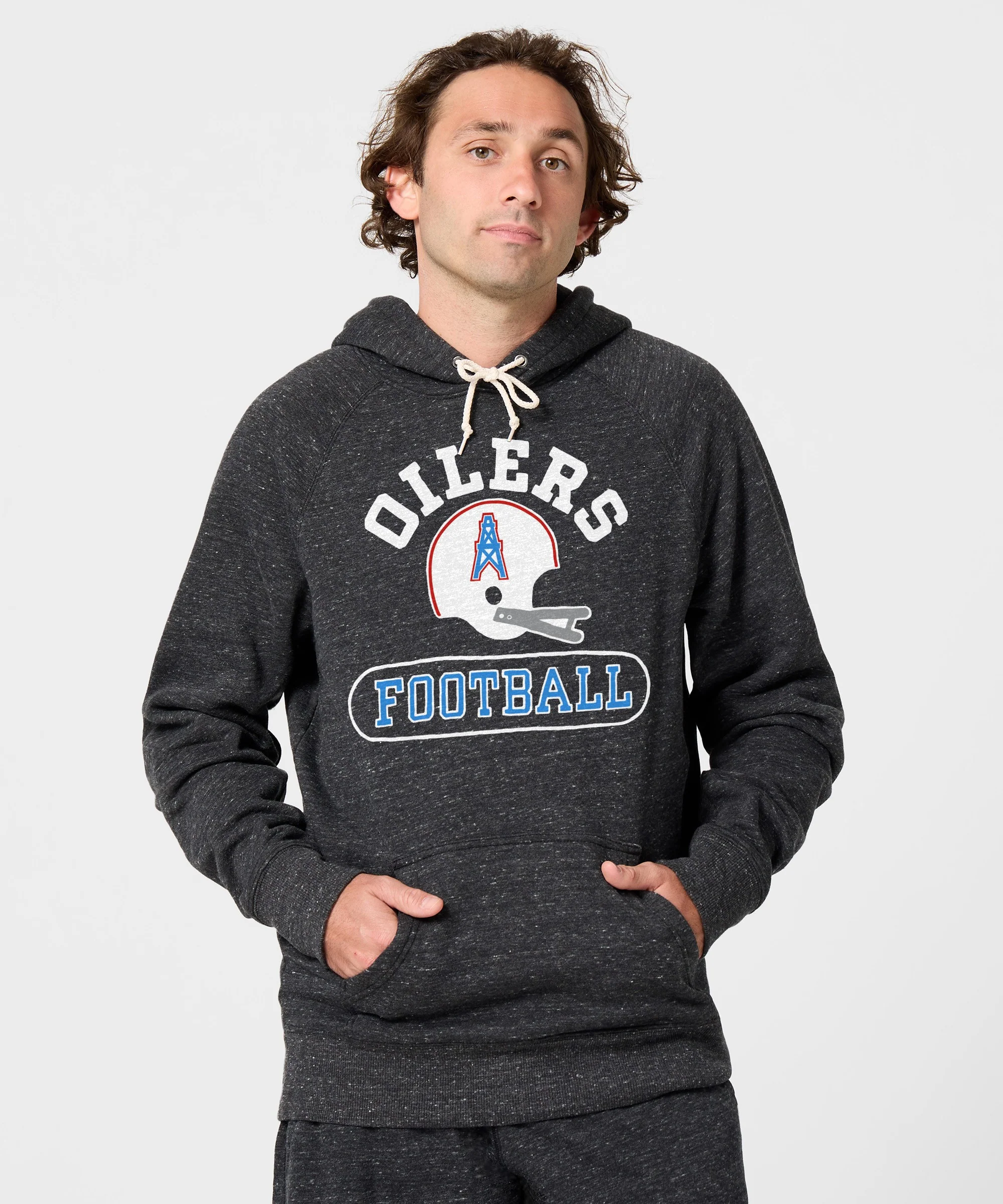 Oilers Football Throwback Helmet Hoodie - Image 3